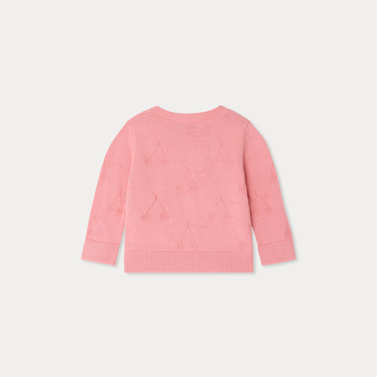 Baby Girls Pink Cotton Cardigan