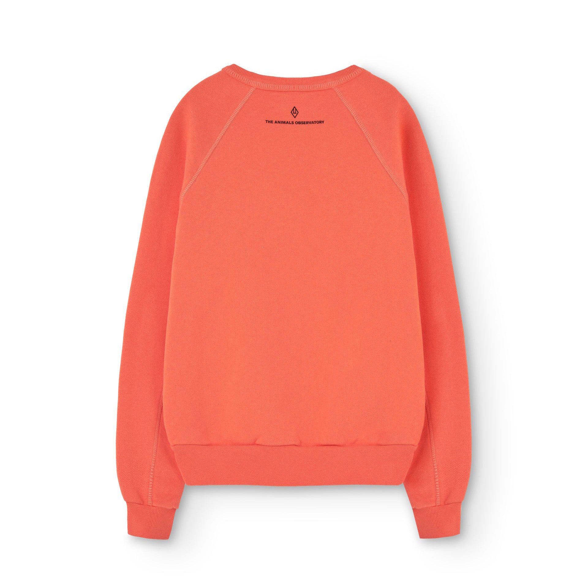 Boys & Girls Orange Printed Cotton Sweatshirt