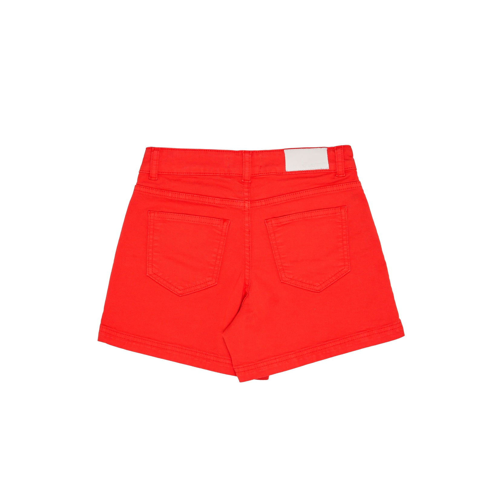 Girls Red Cotton Shorts