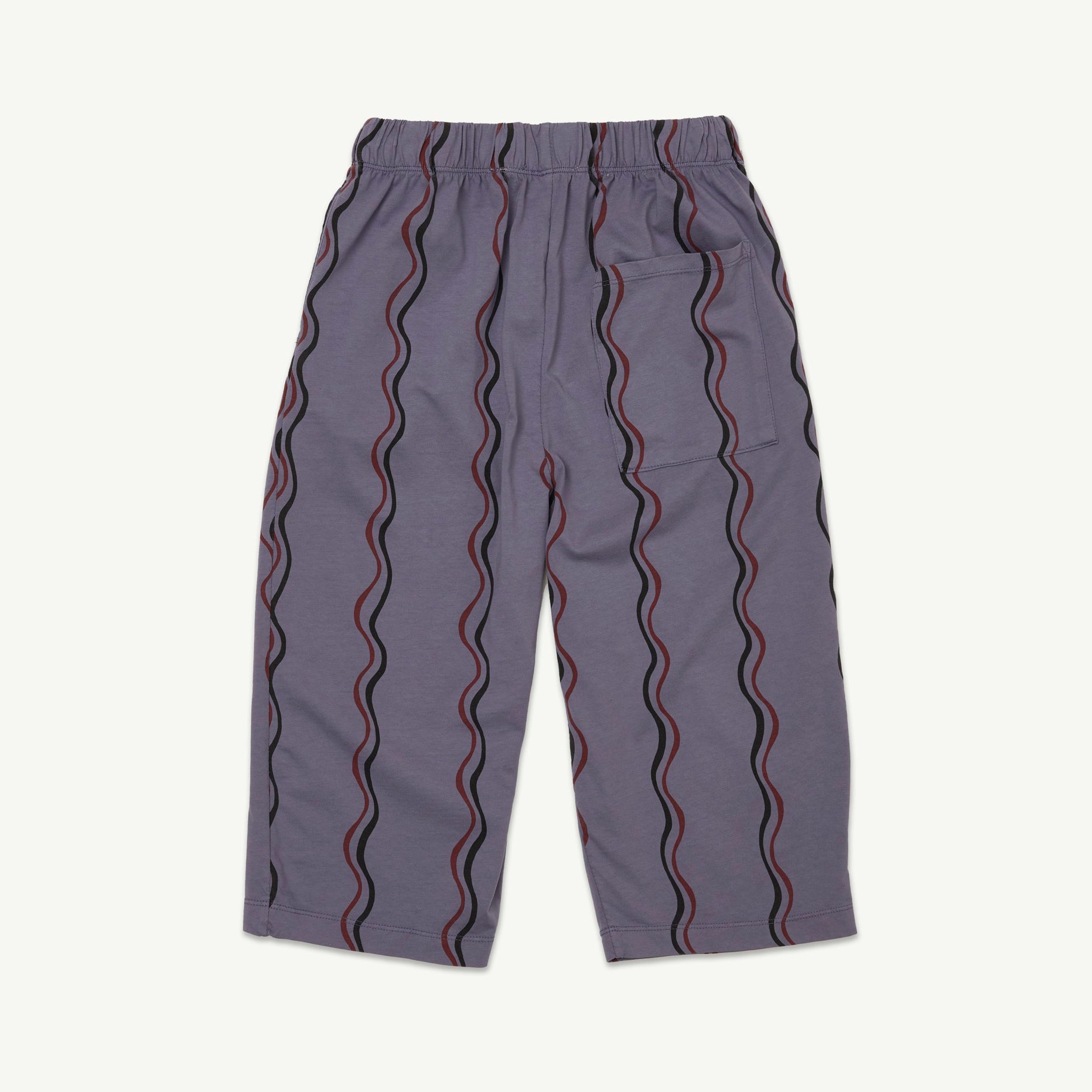 Boys & Girls Purple Ripple Cotton Trousers