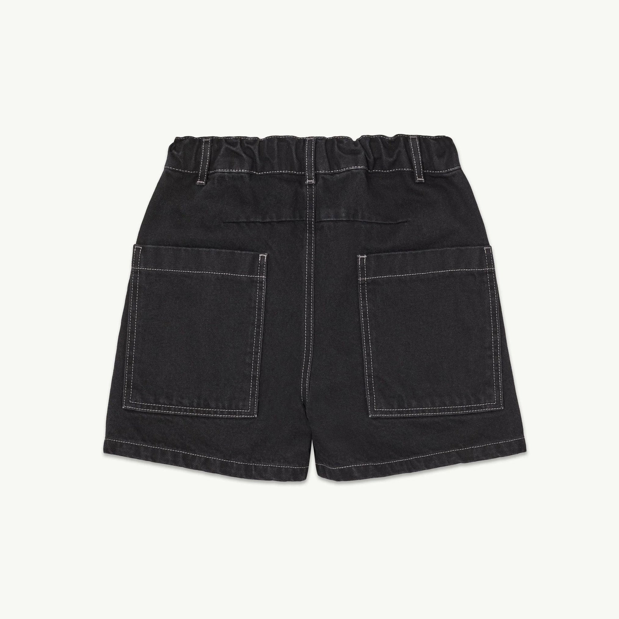 Boys & Girls Black Denim Shorts