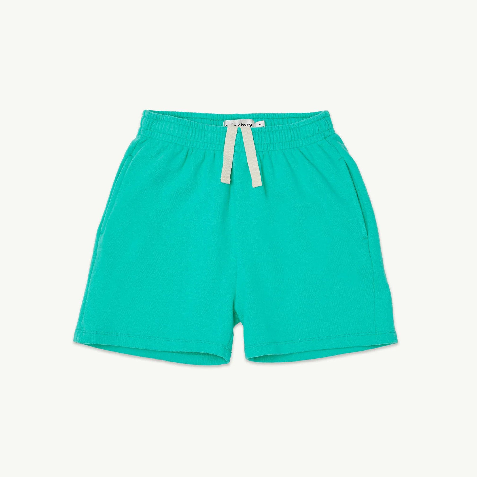 Boys & Girls Green Cotton Shorts