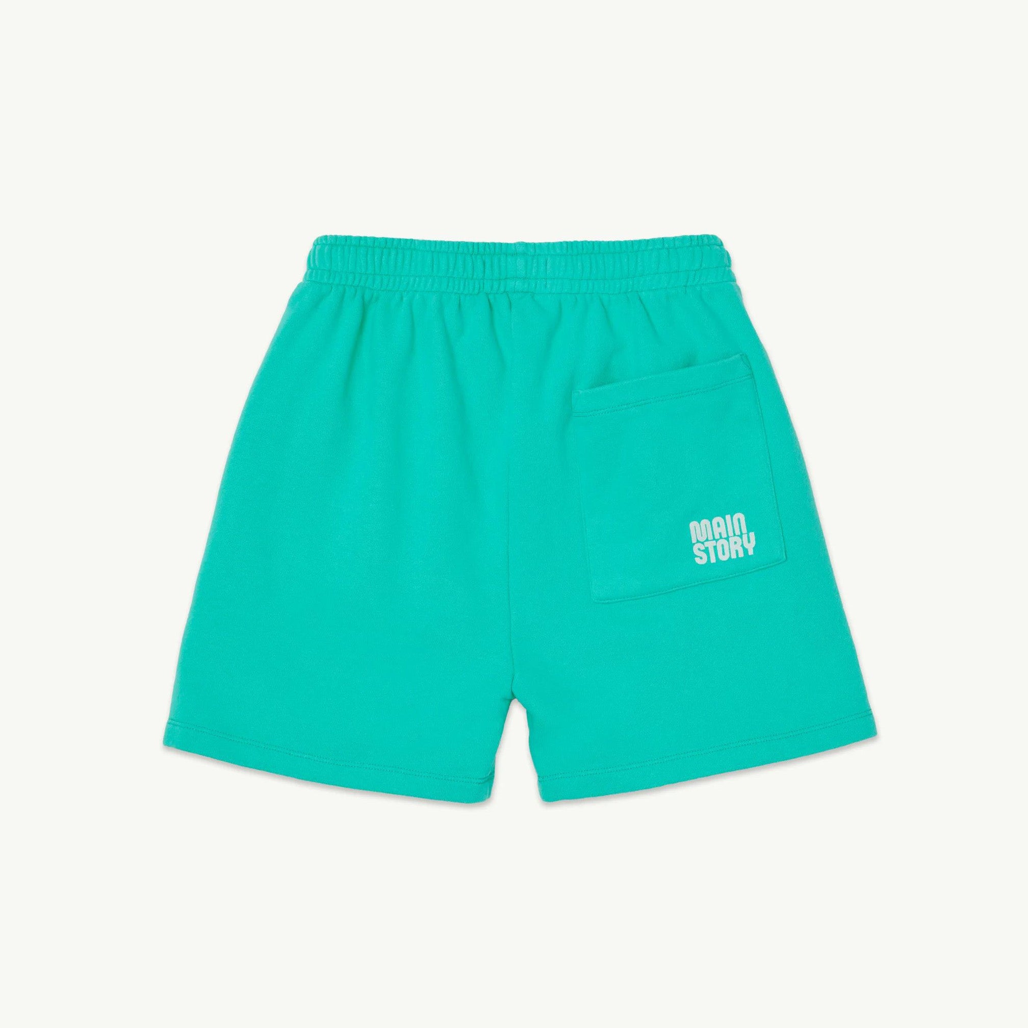 Boys & Girls Green Cotton Shorts