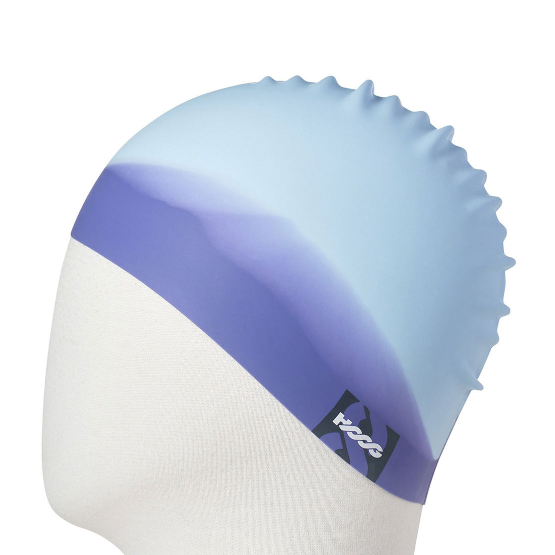 Bonnet de bain adulte en silicone bleu clair