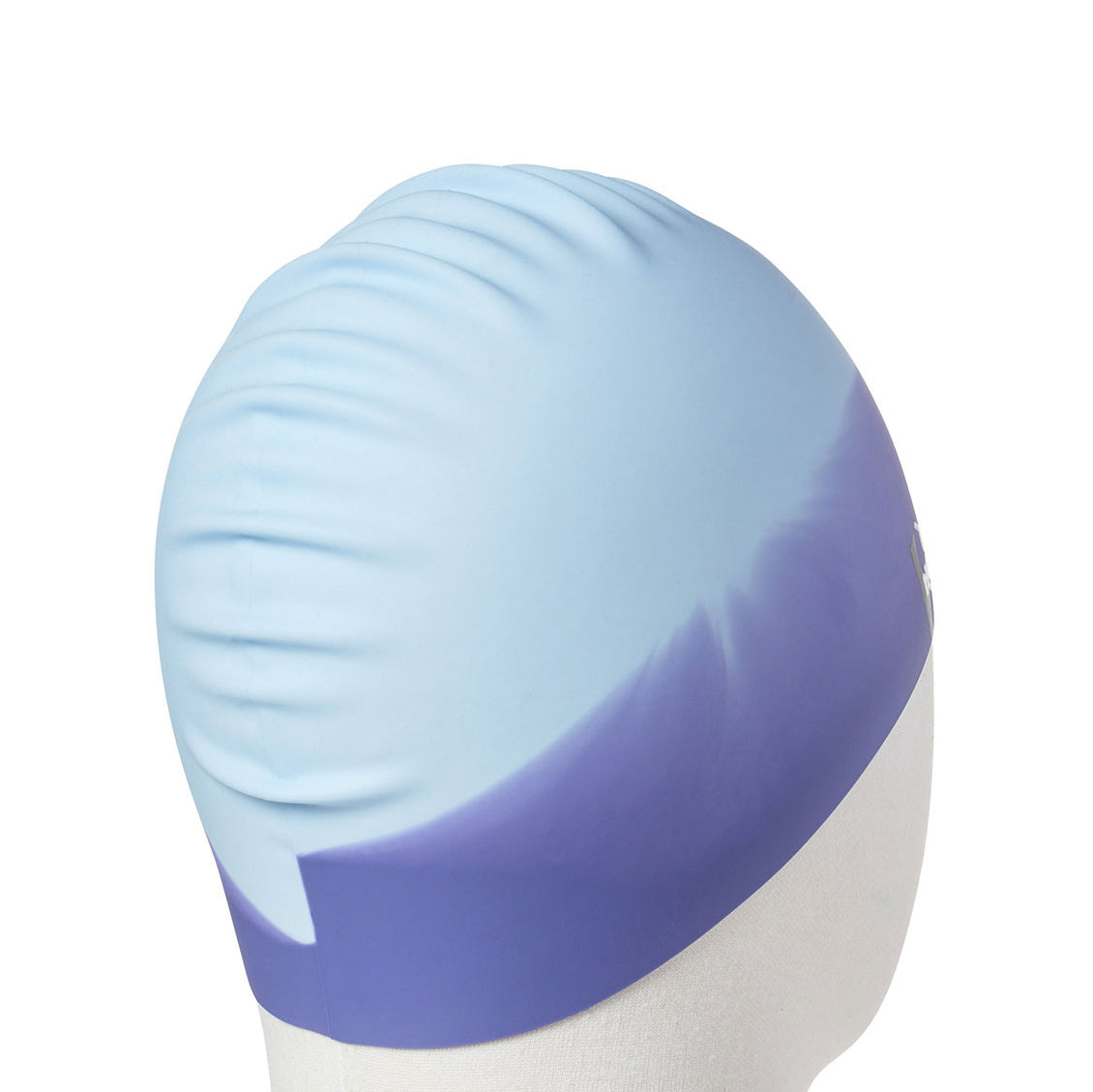 Bonnet de bain adulte en silicone bleu clair