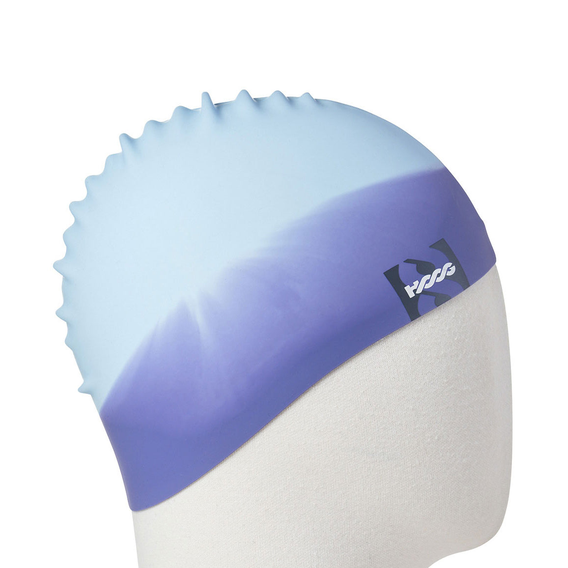 Bonnet de bain adulte en silicone bleu clair