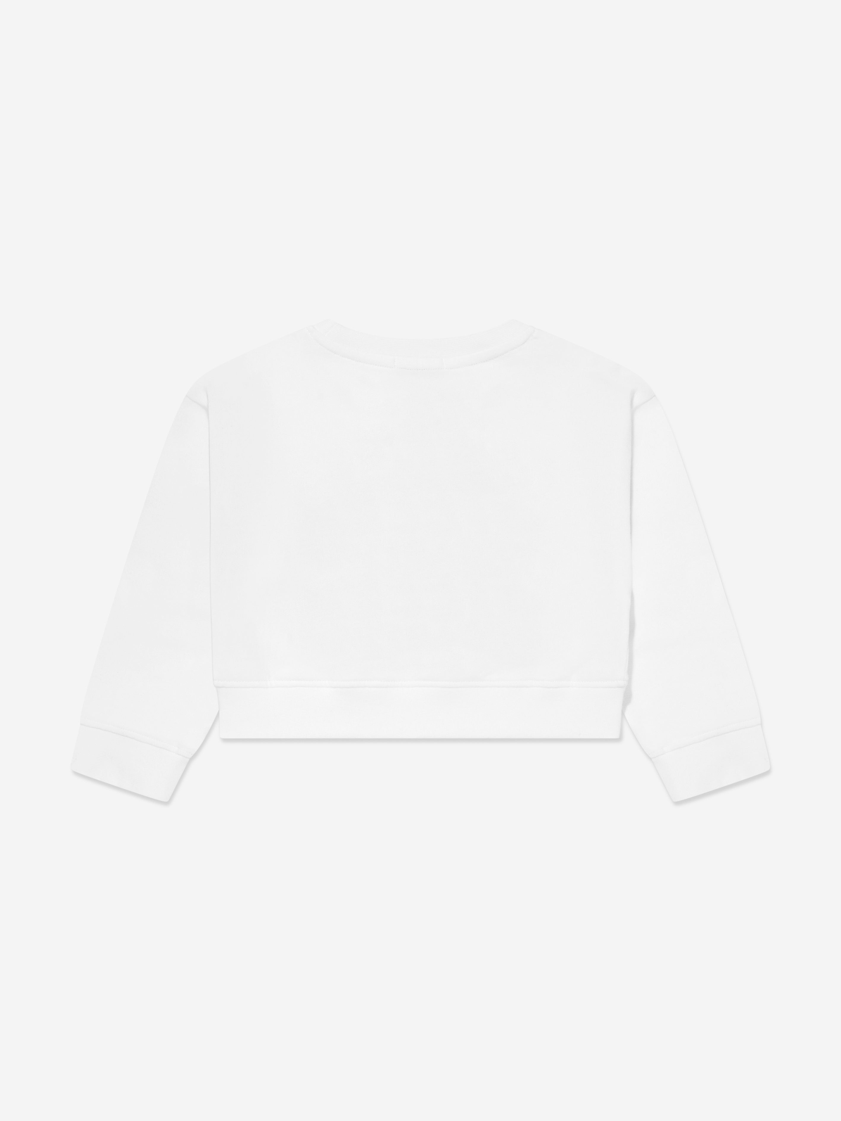 Stella McCartney Girls Logo Sweatshirt in White