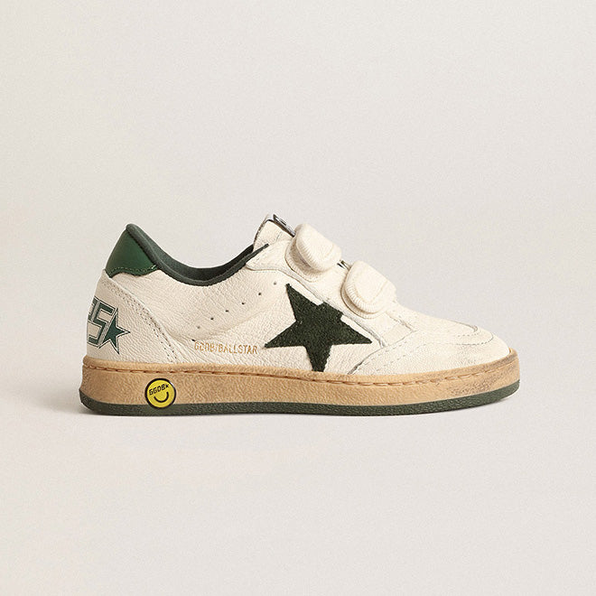 Boys & Girls Green Star Shoes