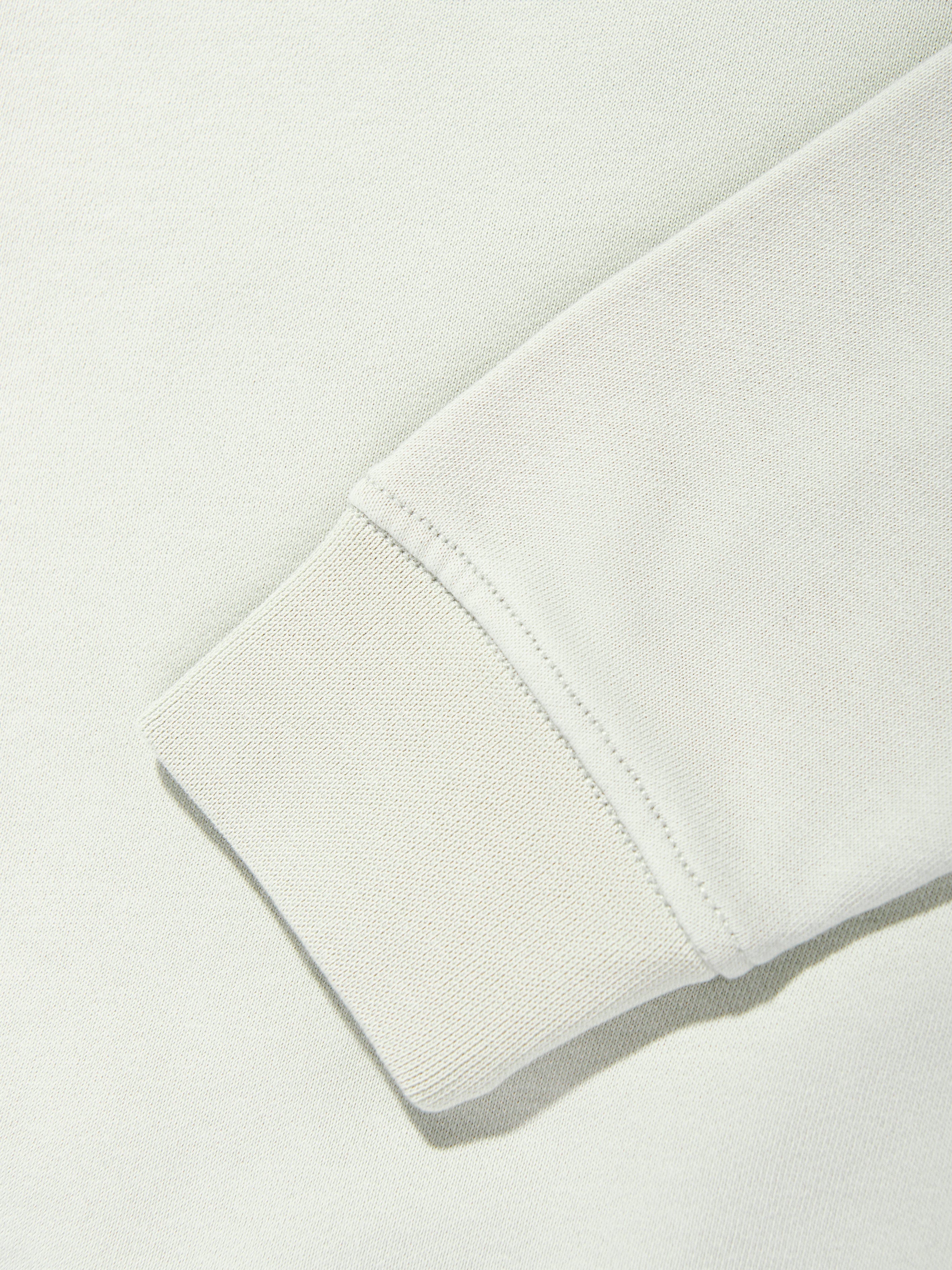 Sweat-shirt en molleton avec boussole pour garçon, coloris ivoire