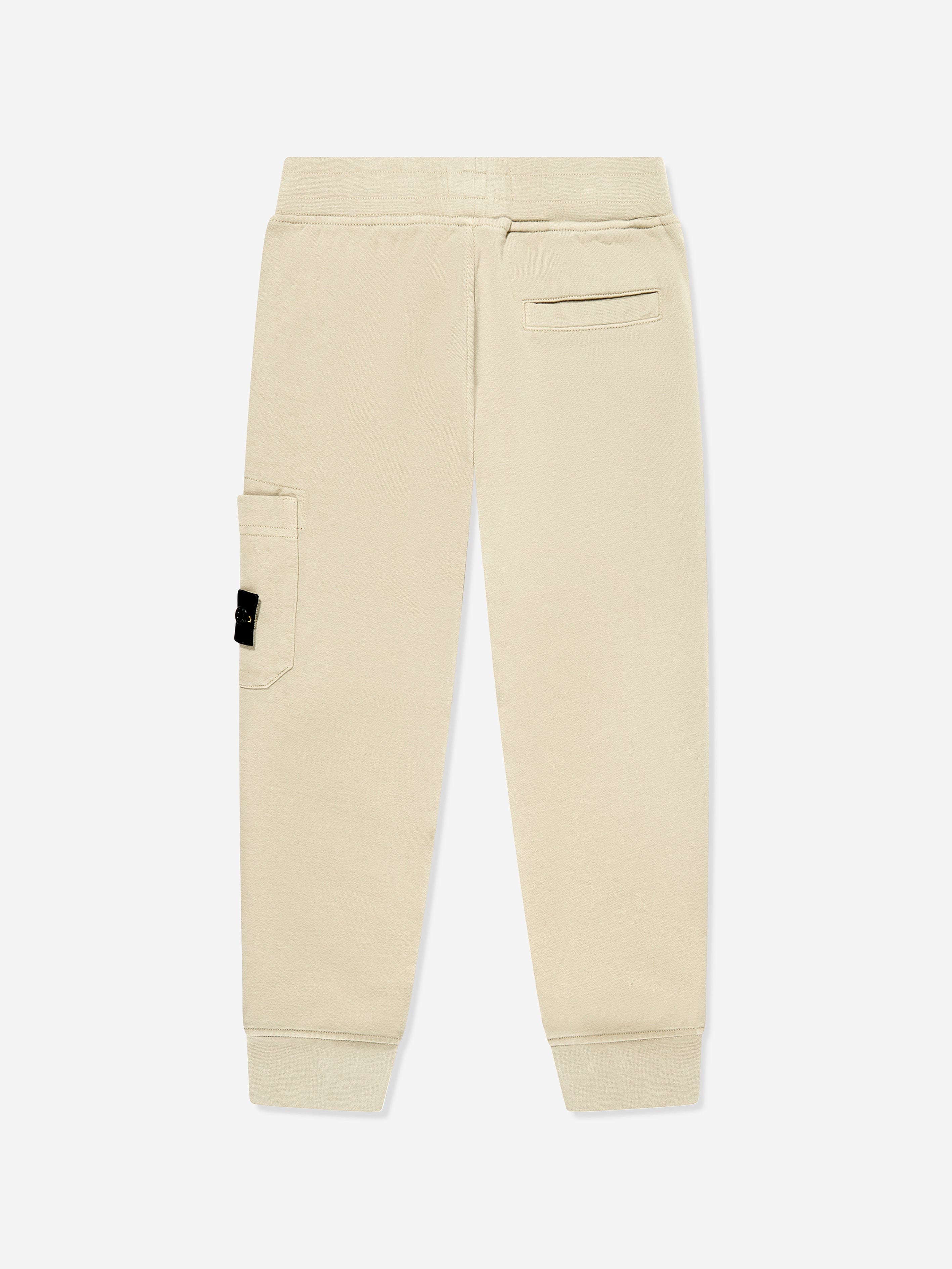 Boys Logo Joggers in Beige