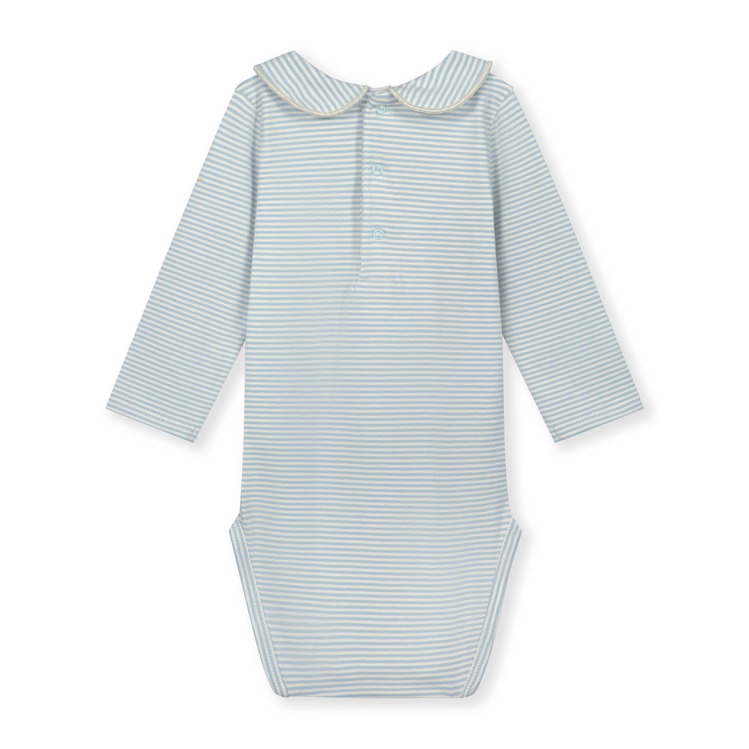 Grenouillère en coton à rayures bleu ciel pour bébés garçons et filles