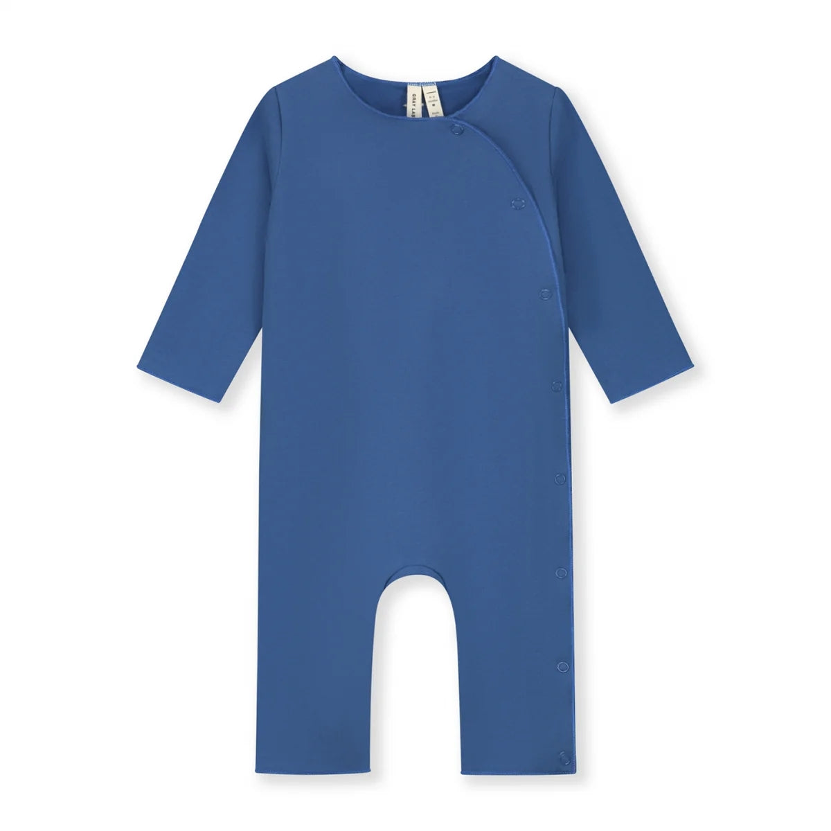 Baby Boys & Girls Blue Cotton Babysuit