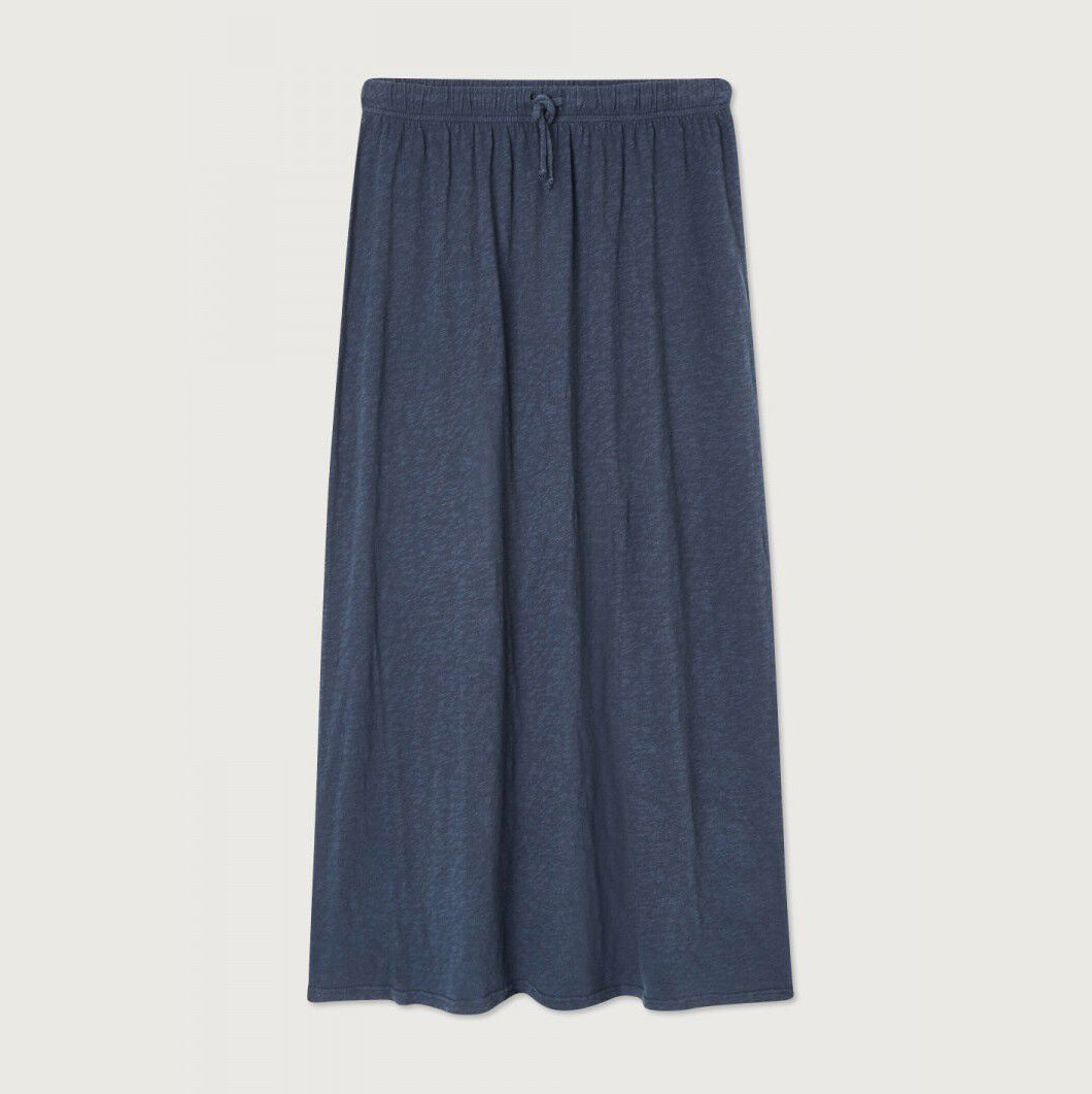 Women Navy Cotton Skirt