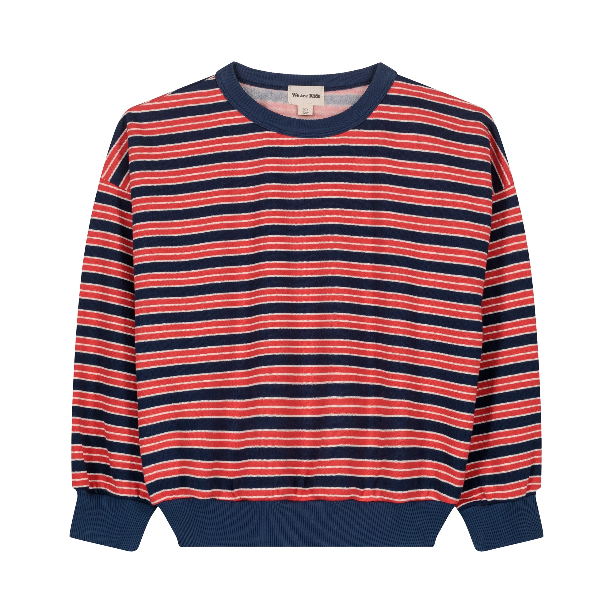 Boys & Girls Blue Stripes Cotton Sweatshirt