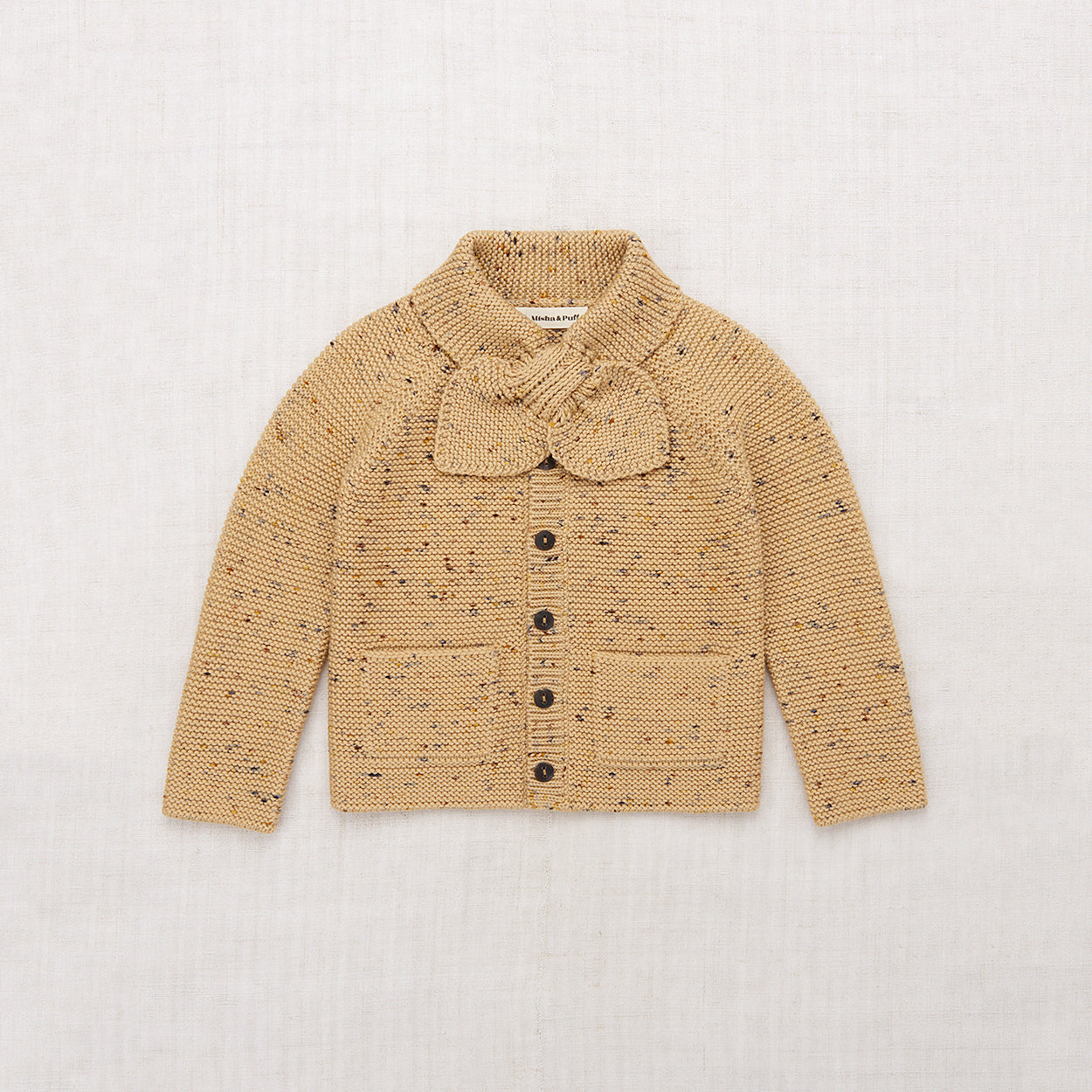 Boys & Girls Camel Wool Cardigan