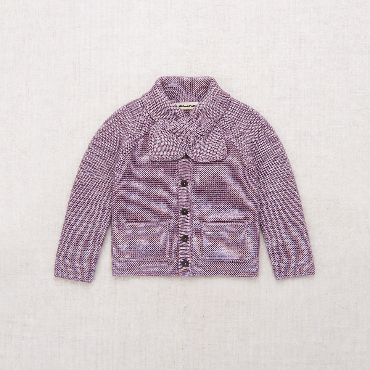 Boys & Girls Purple Wool Cardigan