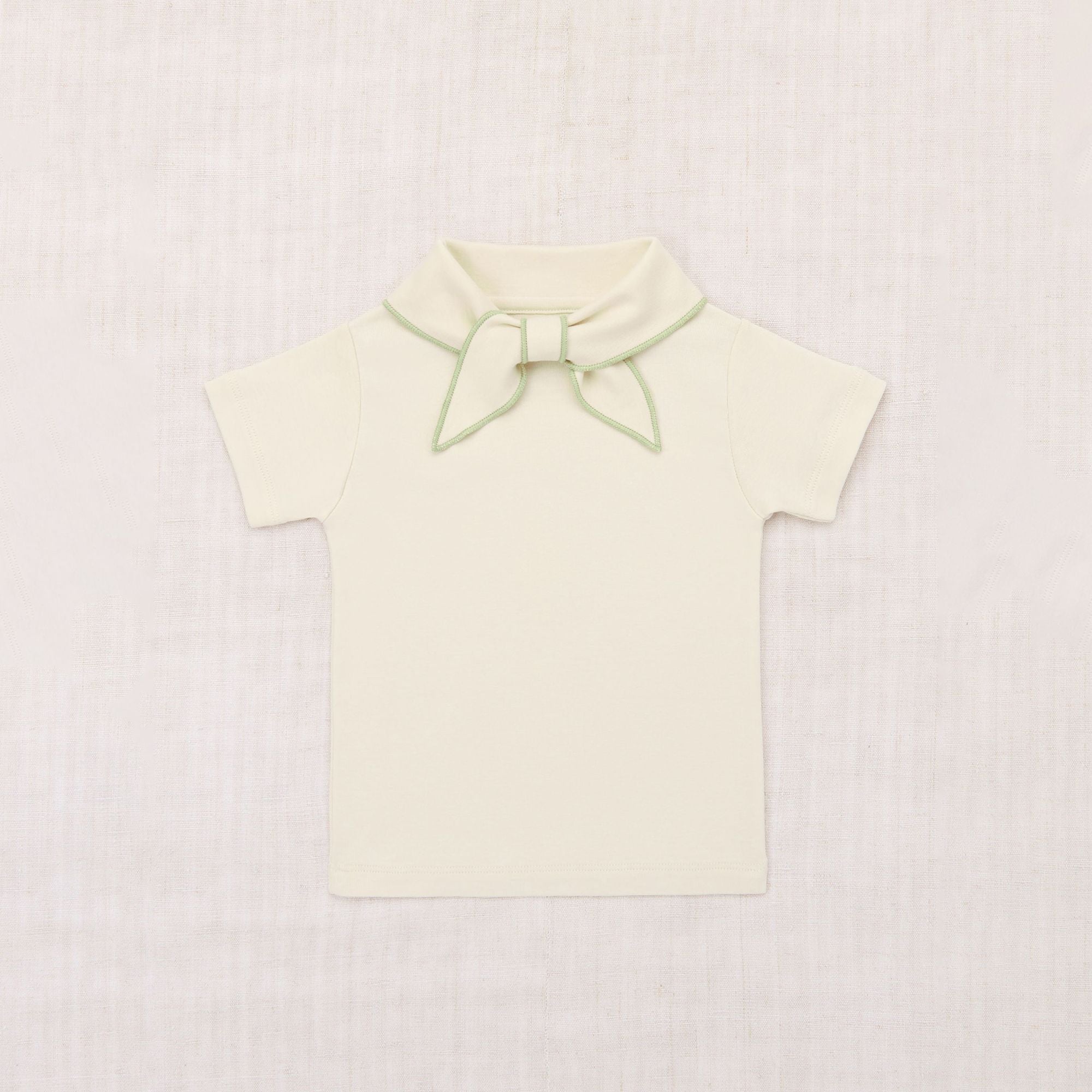Boys & Girls White Bow Cotton T-Shirt