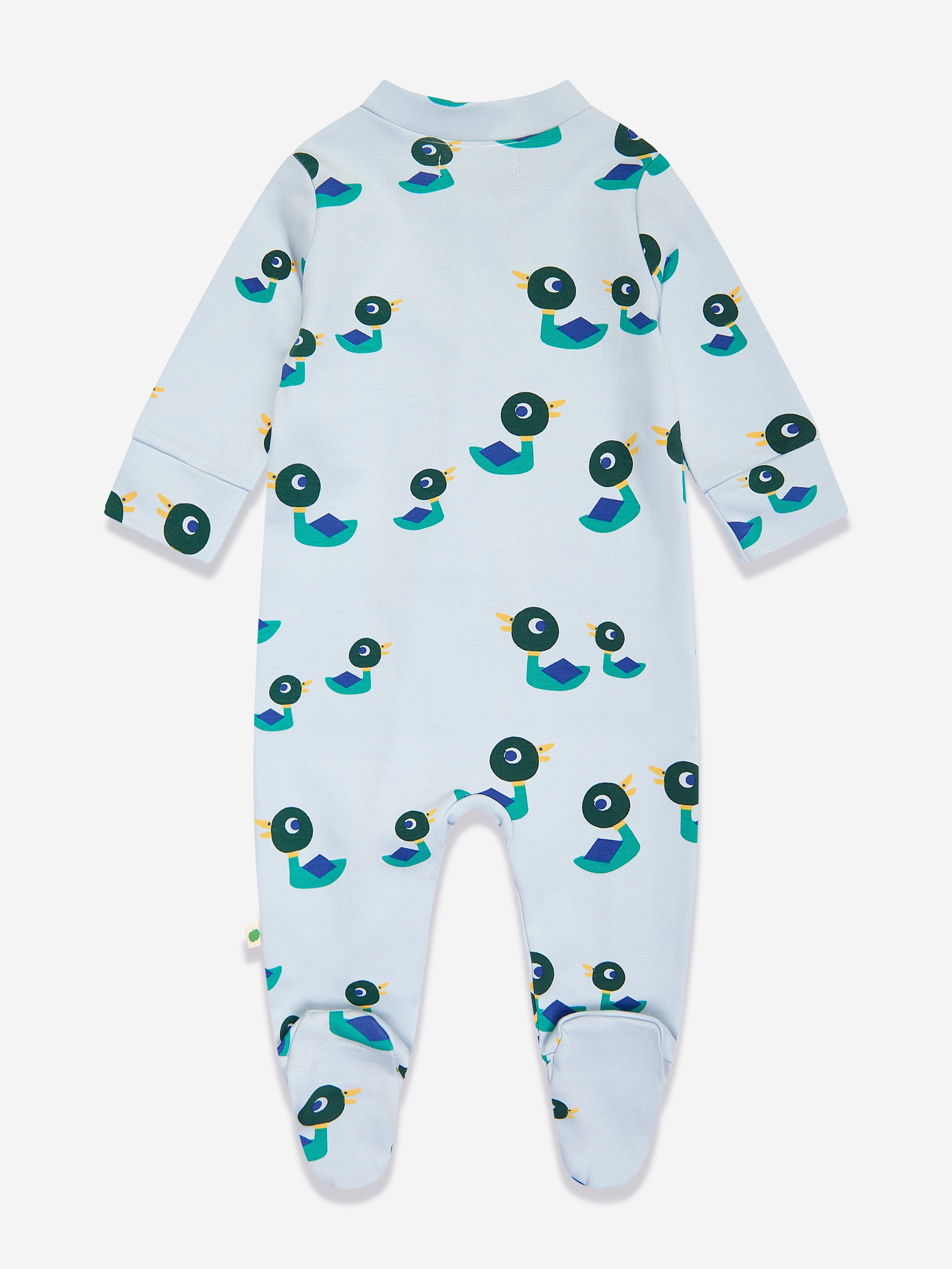 Baby Boys Ducks Babygrow and Hat Set in Blue
