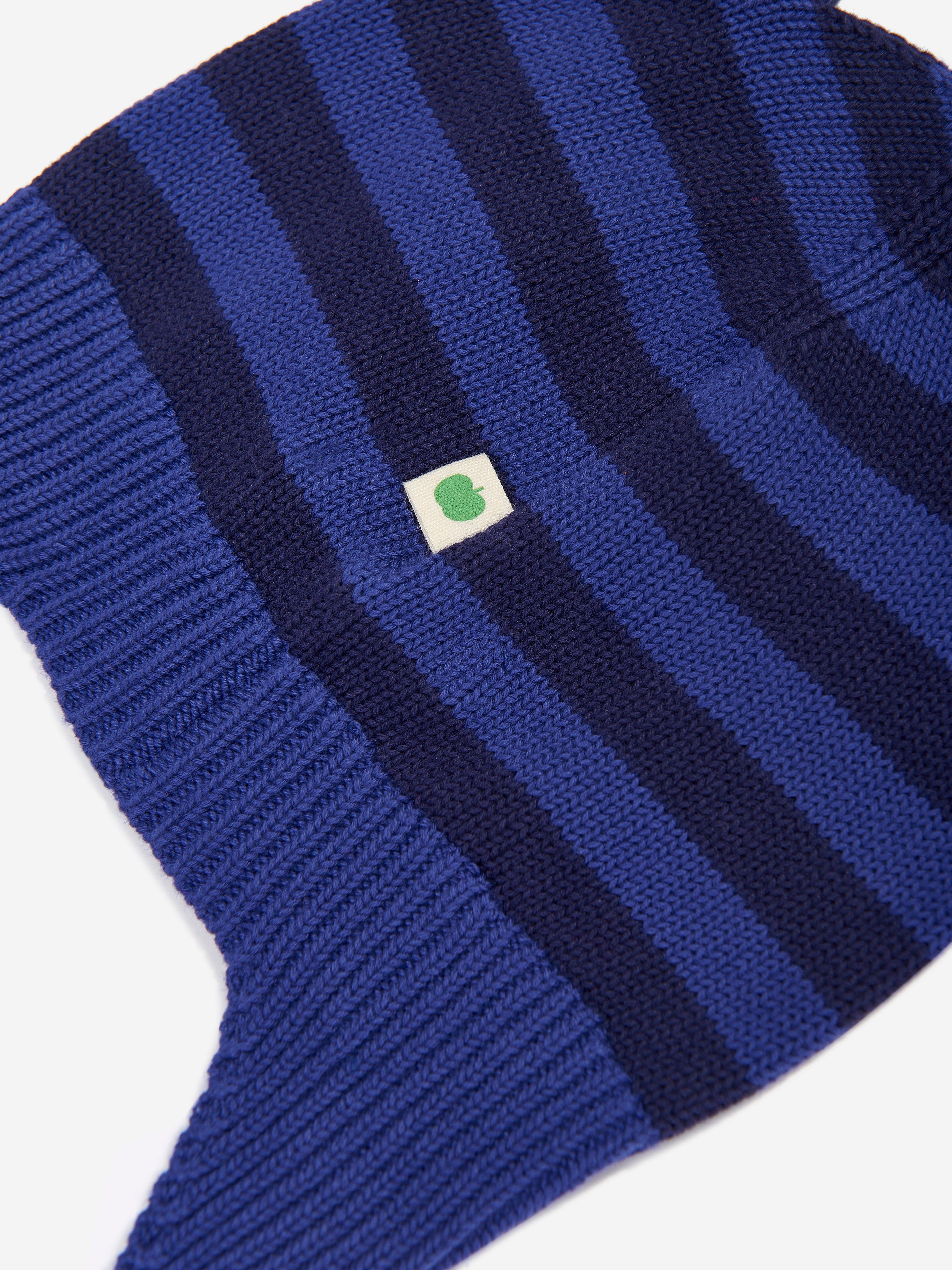 Baby Boys Damson Knit Hat With Ears in Blue