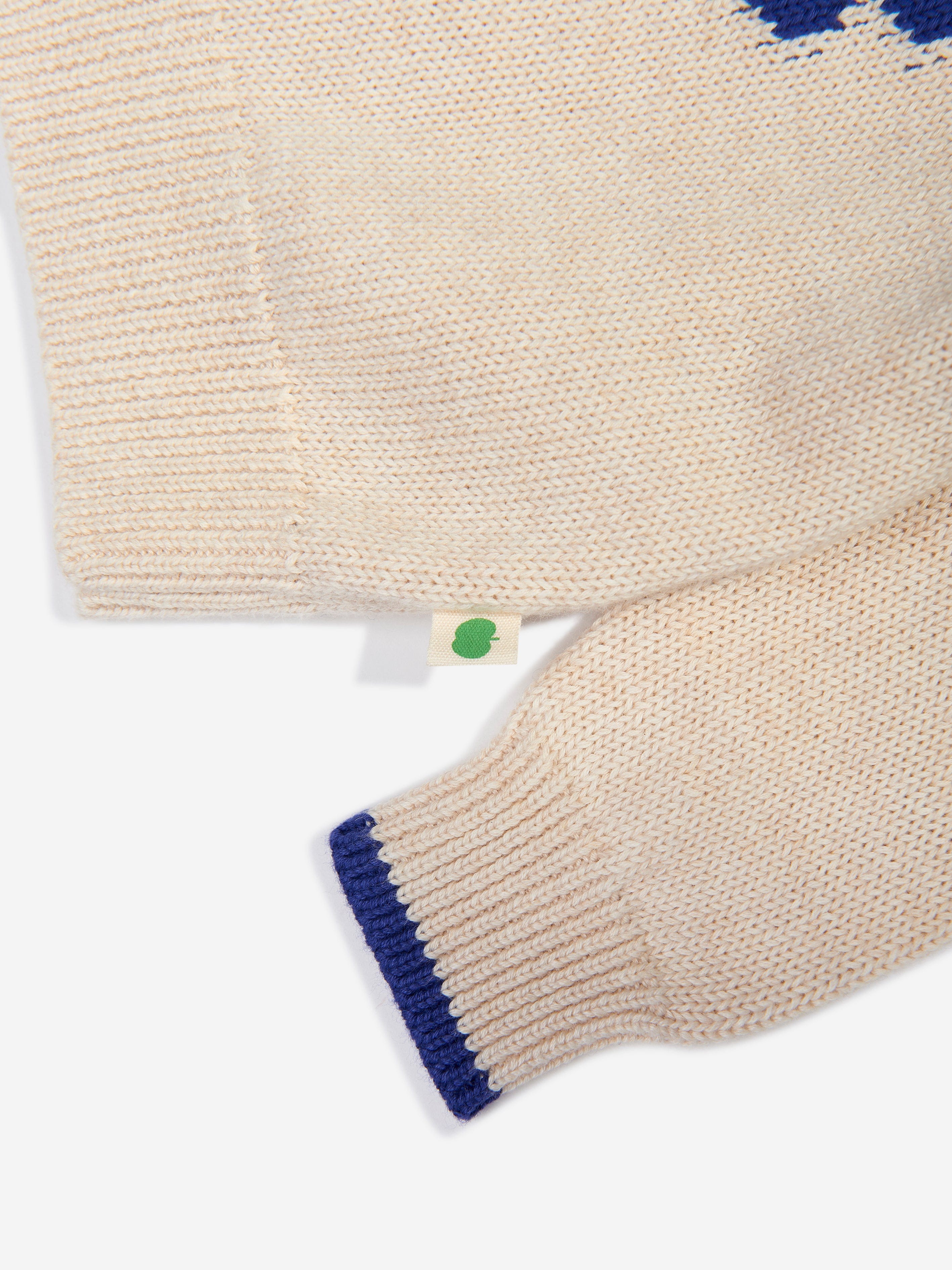 Boys Blackberry Knit Jumper in Ivory