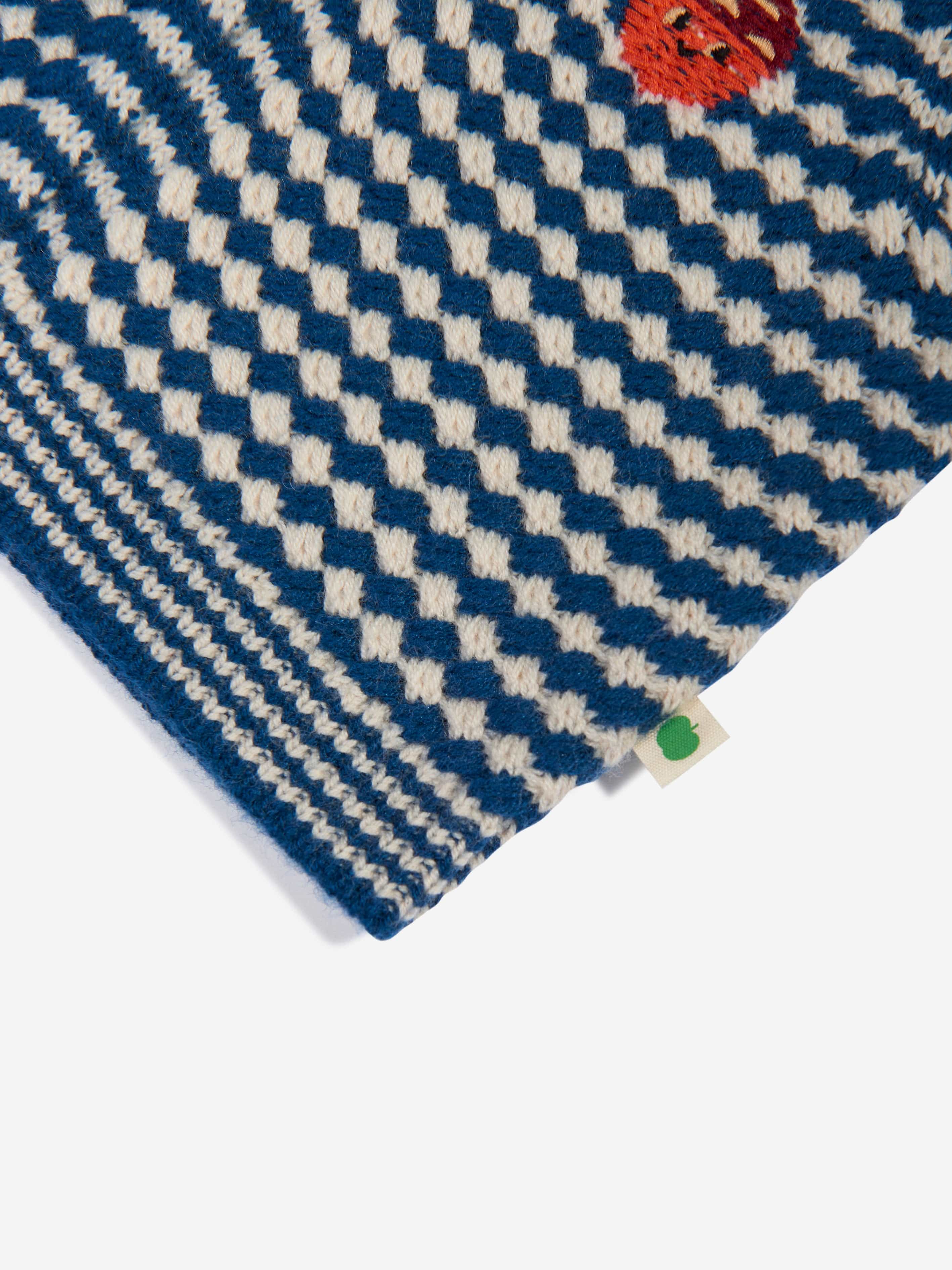 Boys Hawthorn Chunky Checker Waistcoat in Blue