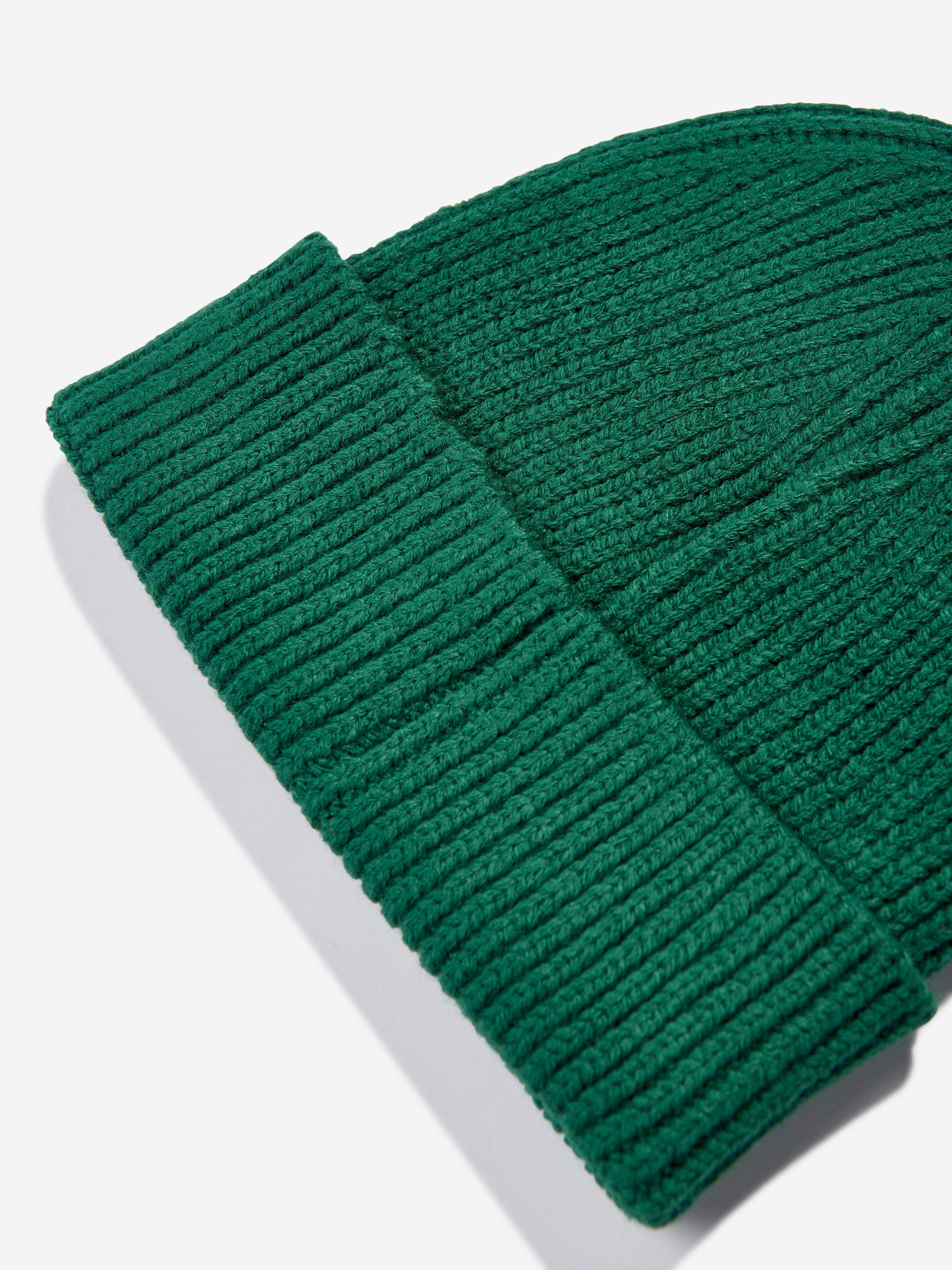 The North Face Kids TNF Box Logo Cuffed Beanie in Green