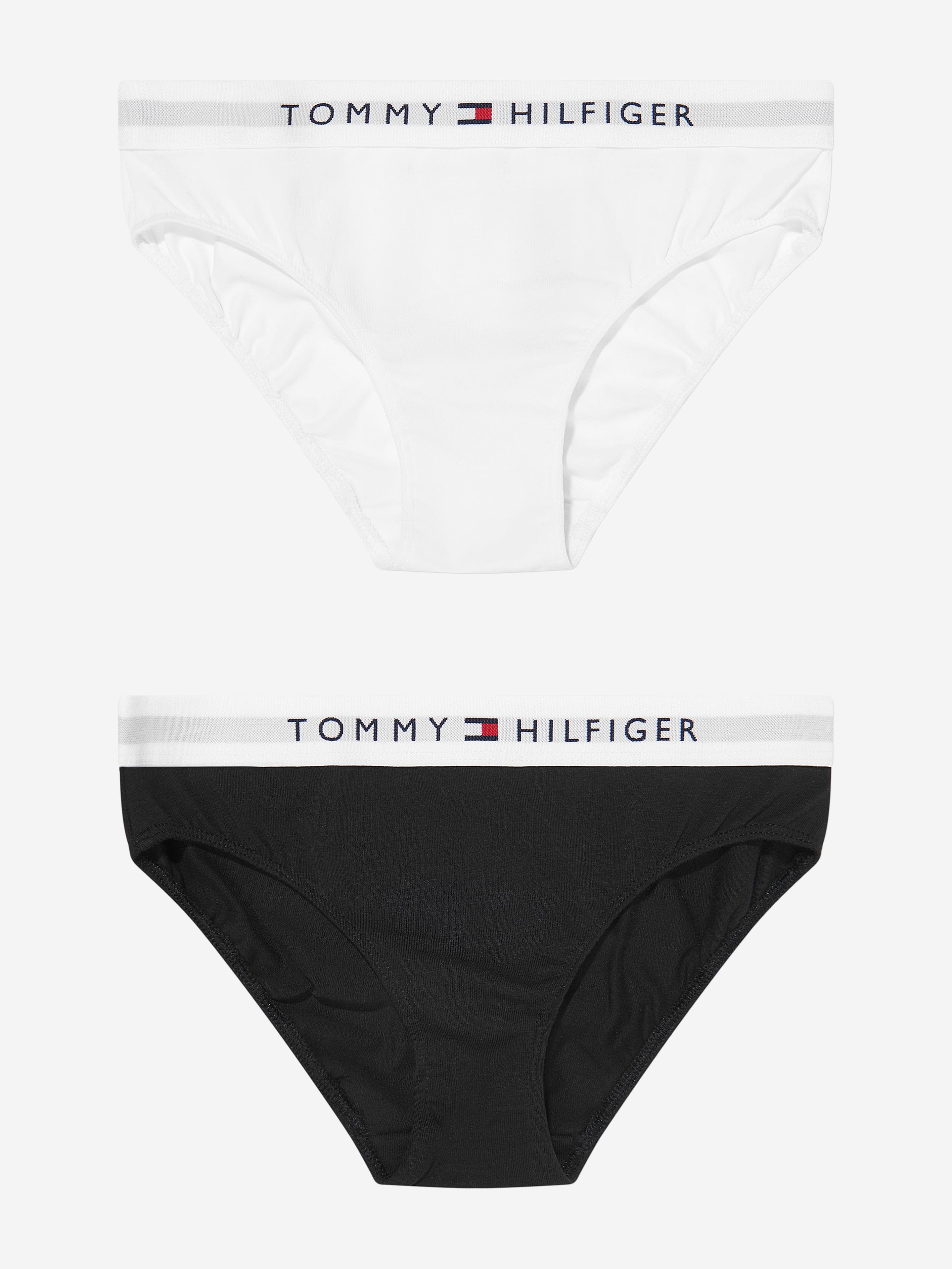 Tommy Hilfiger Girls 2 Pack Bikini Briefs Set in White