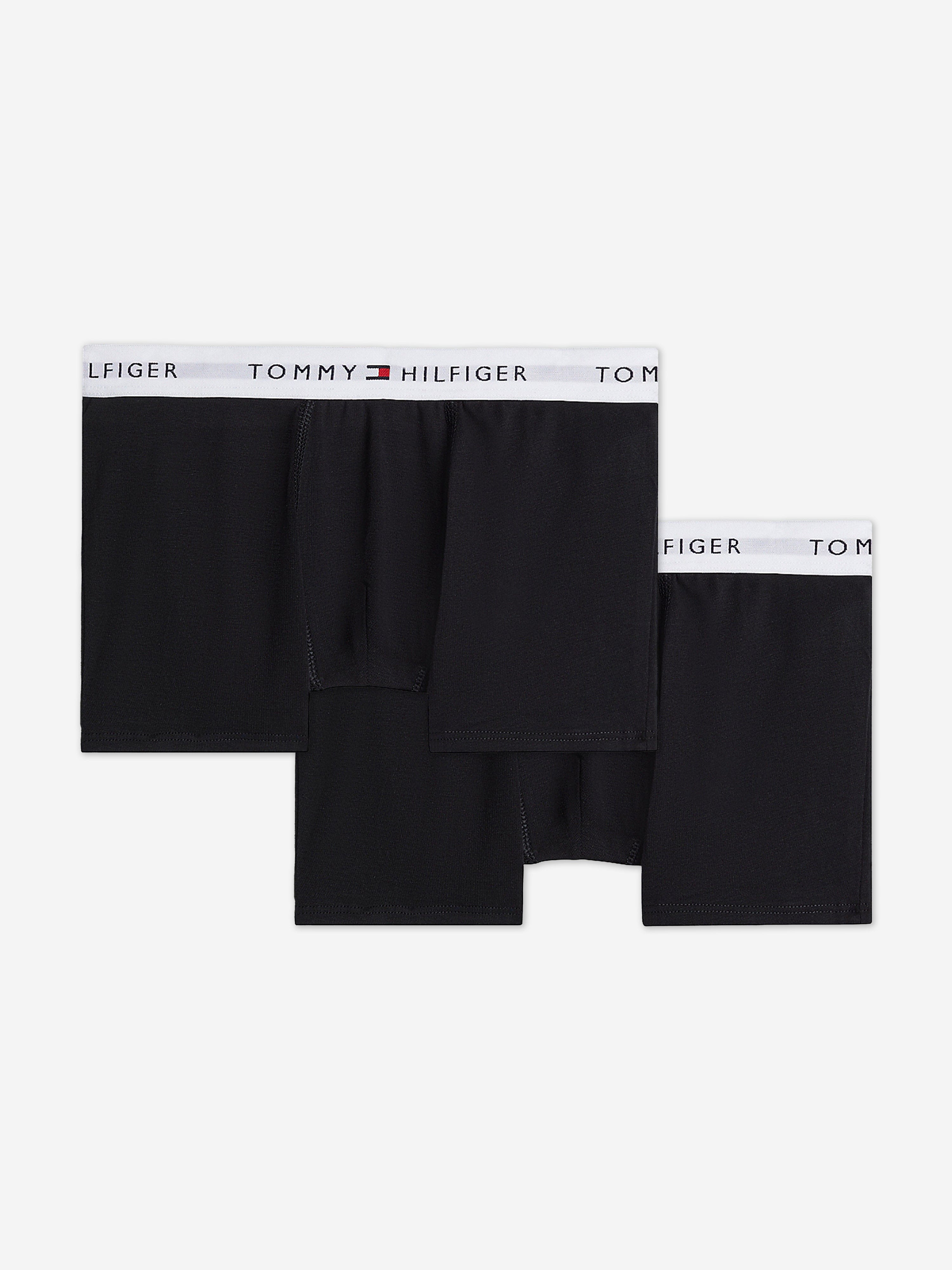 Tommy Hilfiger Boys 2 Pack Boxer Shorts Set in Black
