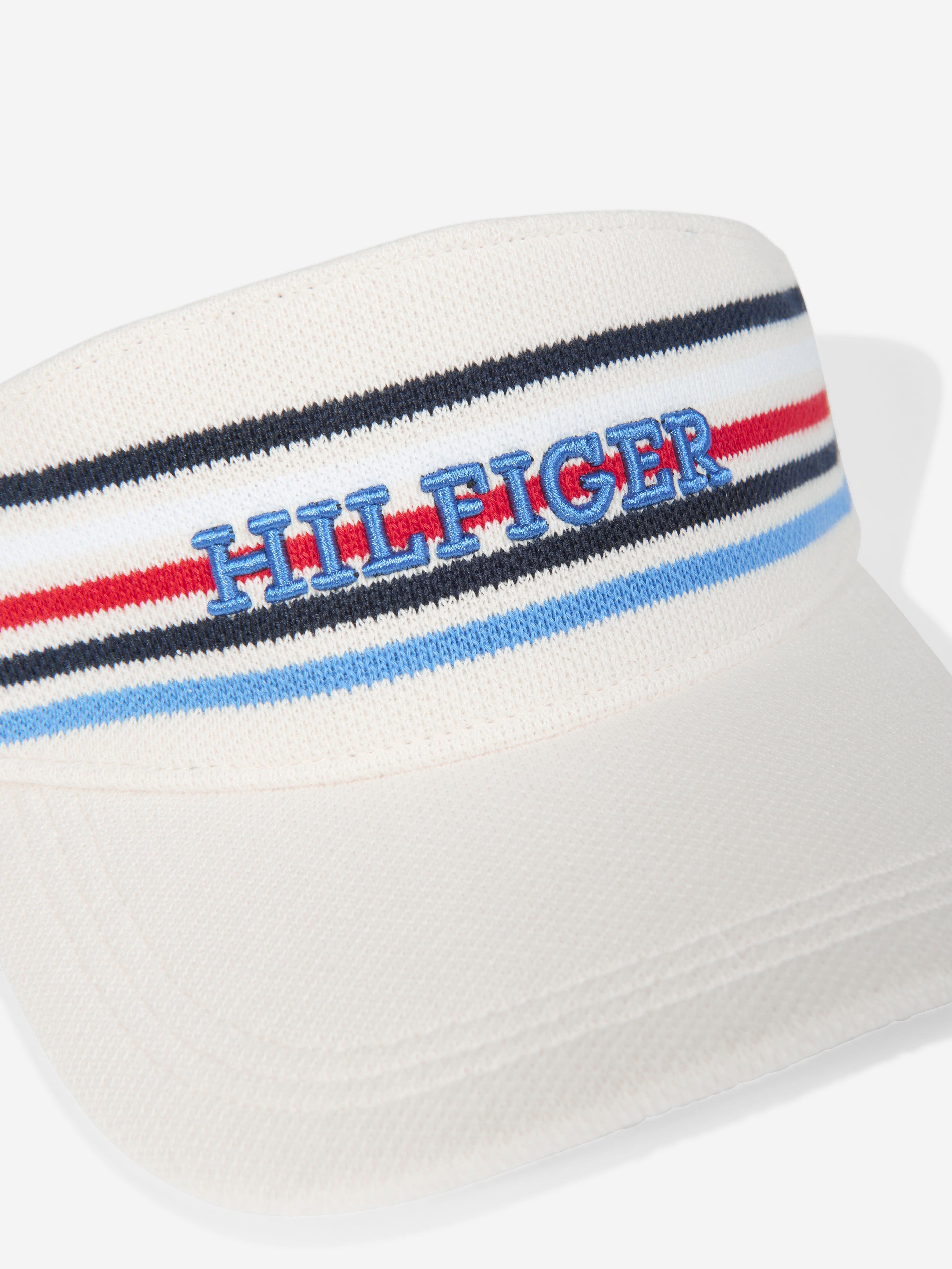 Tommy Hilfiger Kids Track Club Visor in White