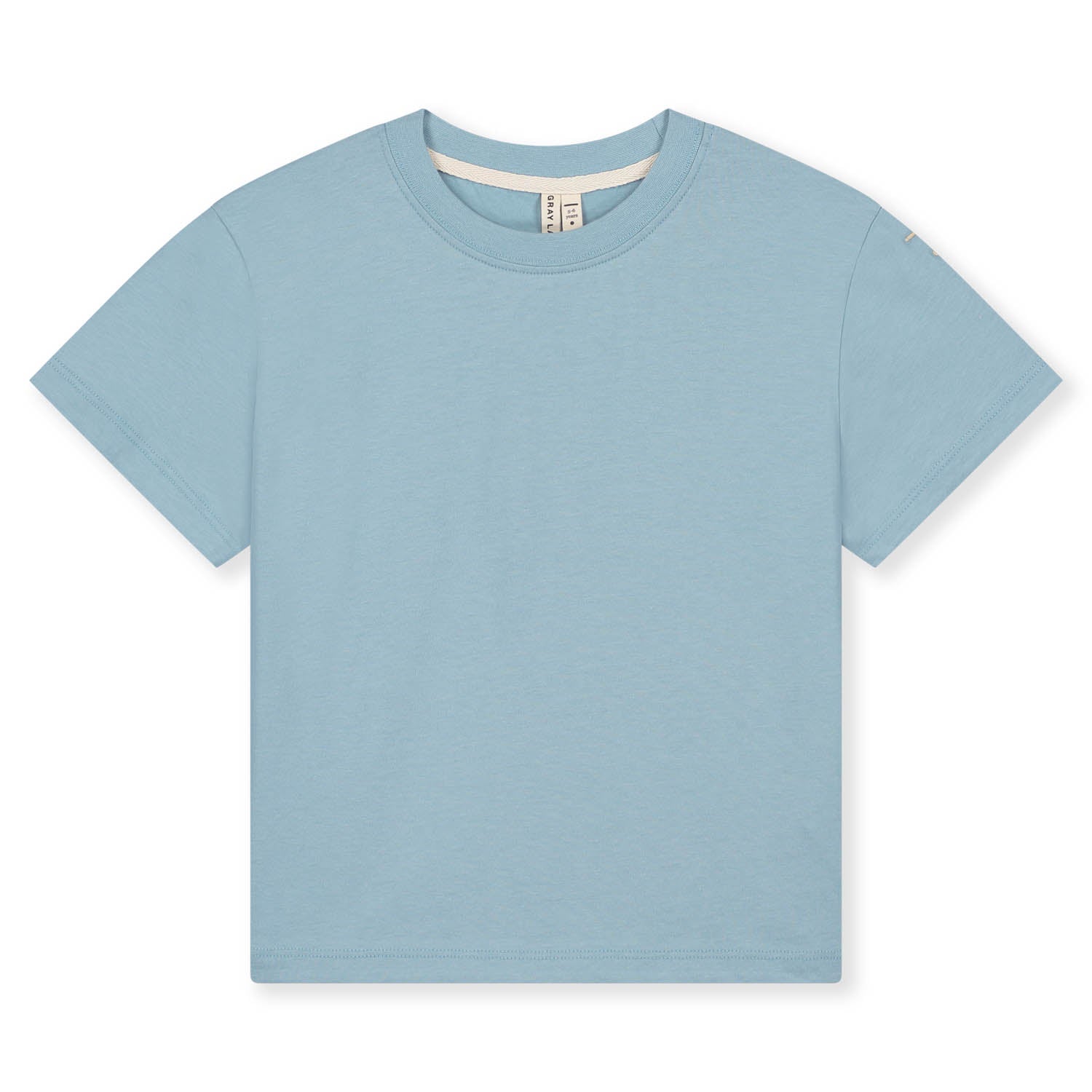 Boys & Girls Sky Blue Cotton T-Shirt