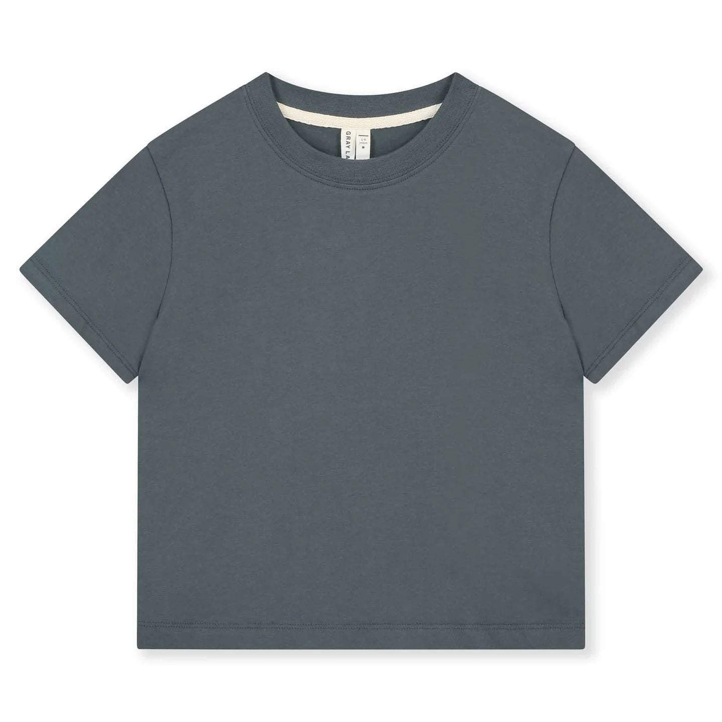 Boys & Girls Blue Grey Cotton T-Shirt