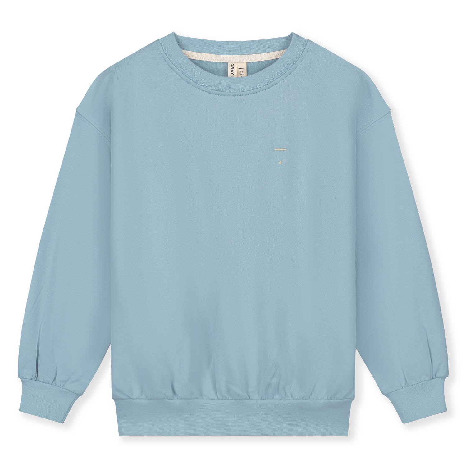 Boys & Girls Sky Blue Cotton Sweatshirt