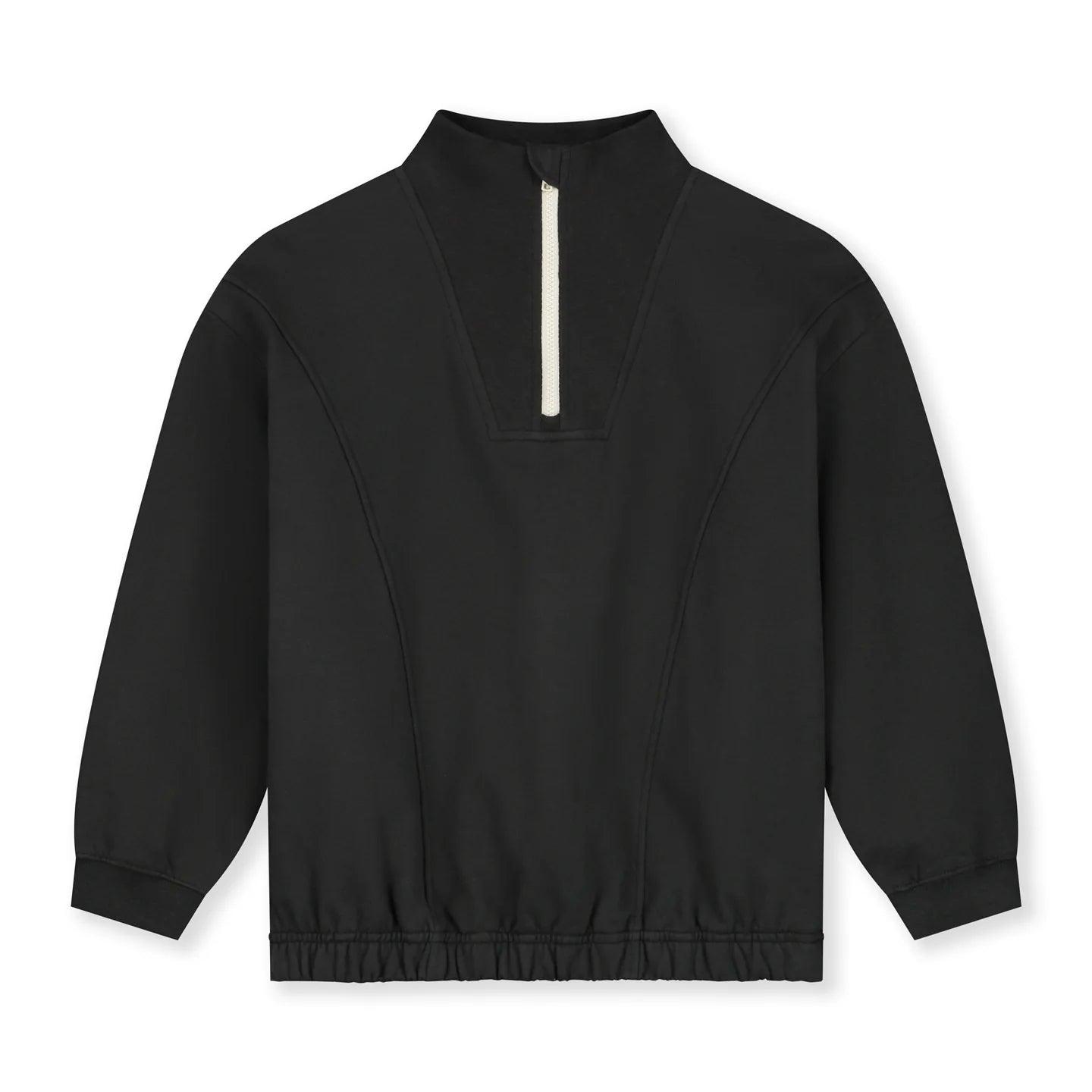 Boys & Girls Black Cotton Sweatshirt