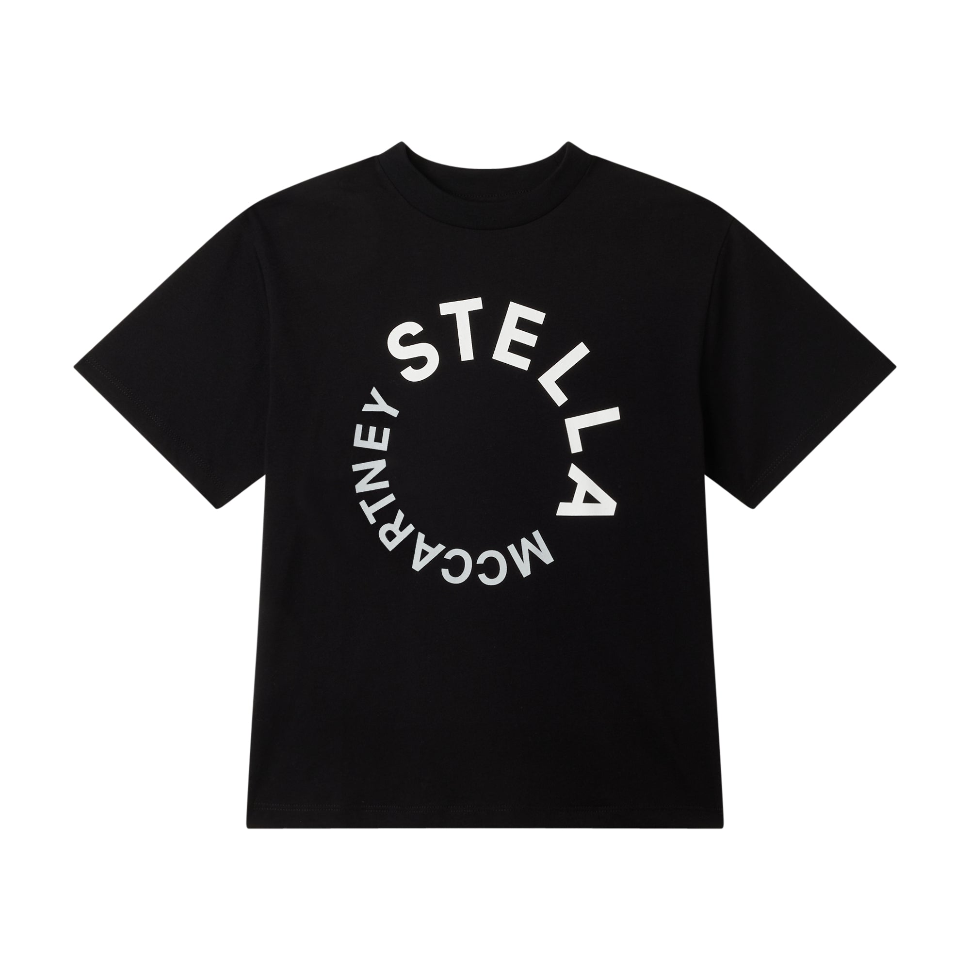 Boys Black Logo Cotton T-Shirt
