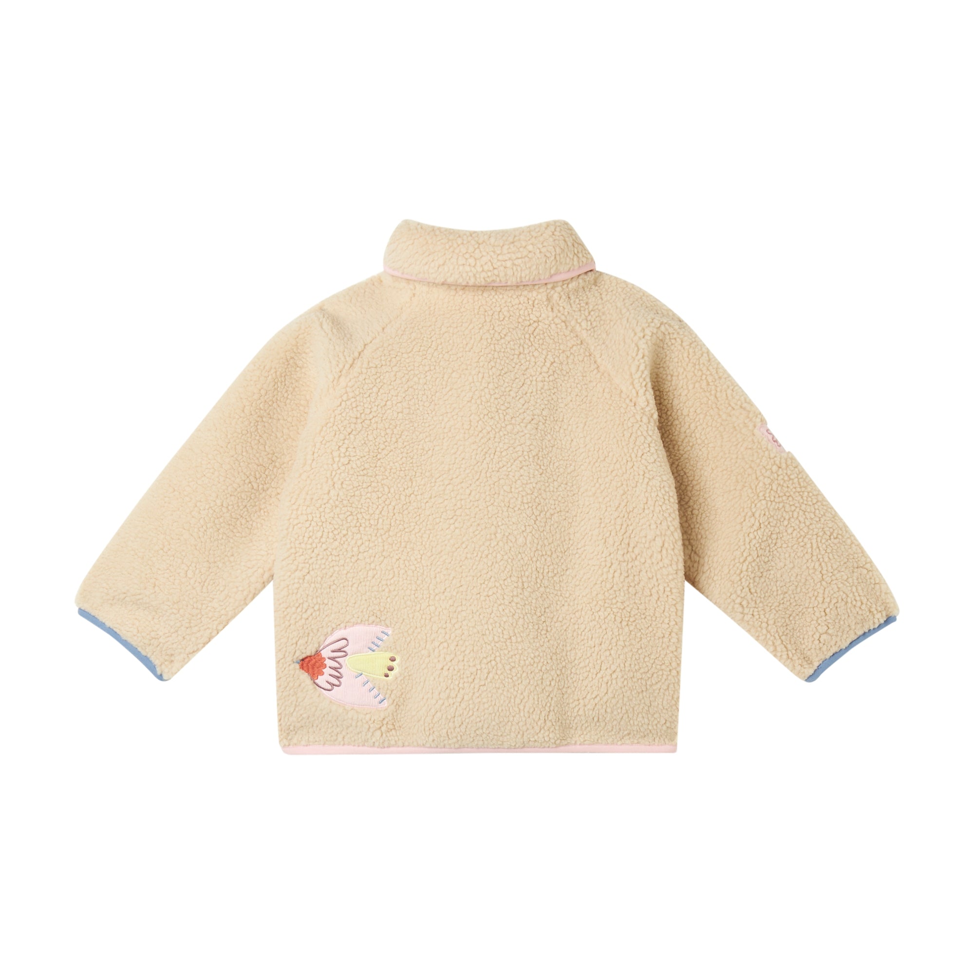 Girls Beige Sherpa Jacket
