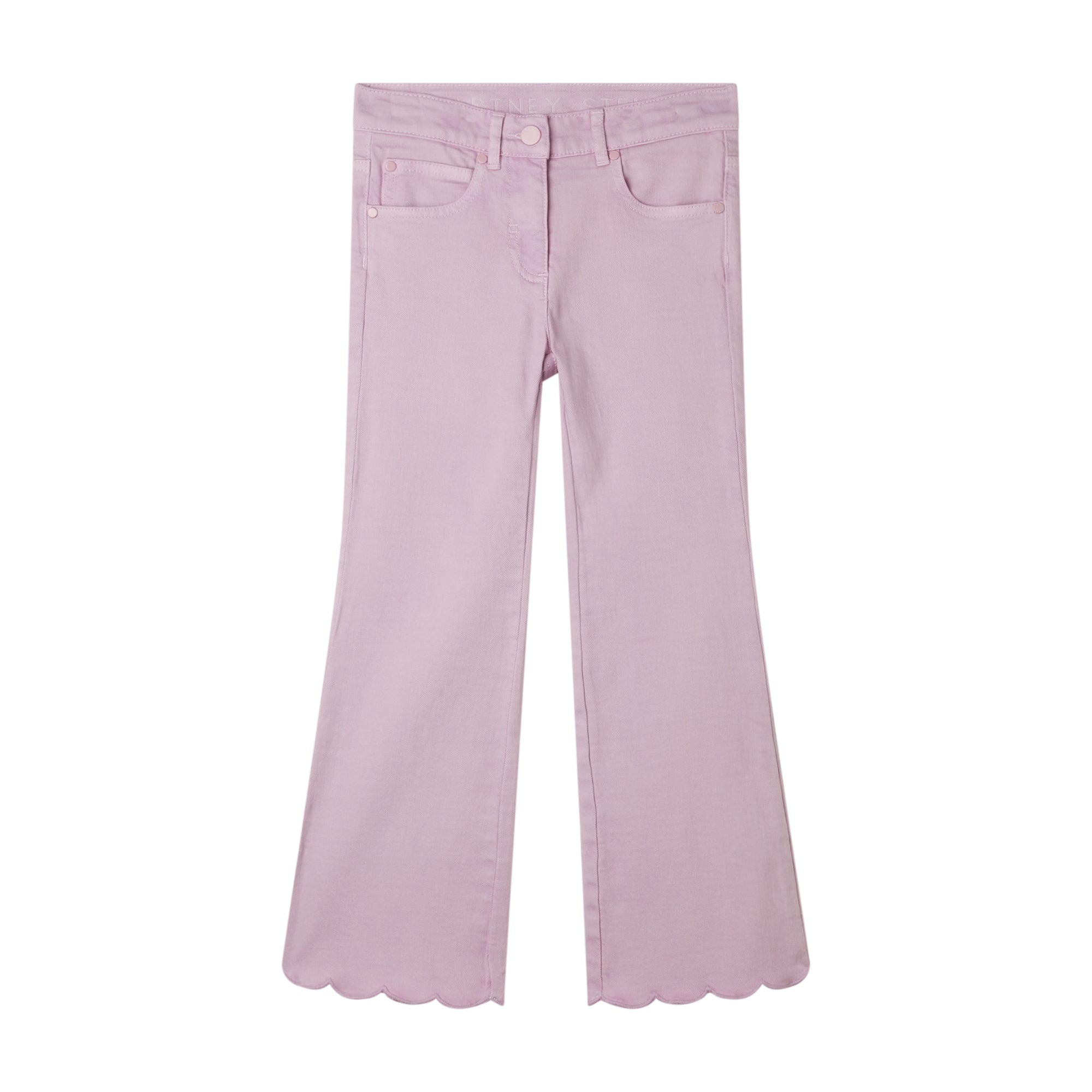 Girls Mauve Denim Trousers