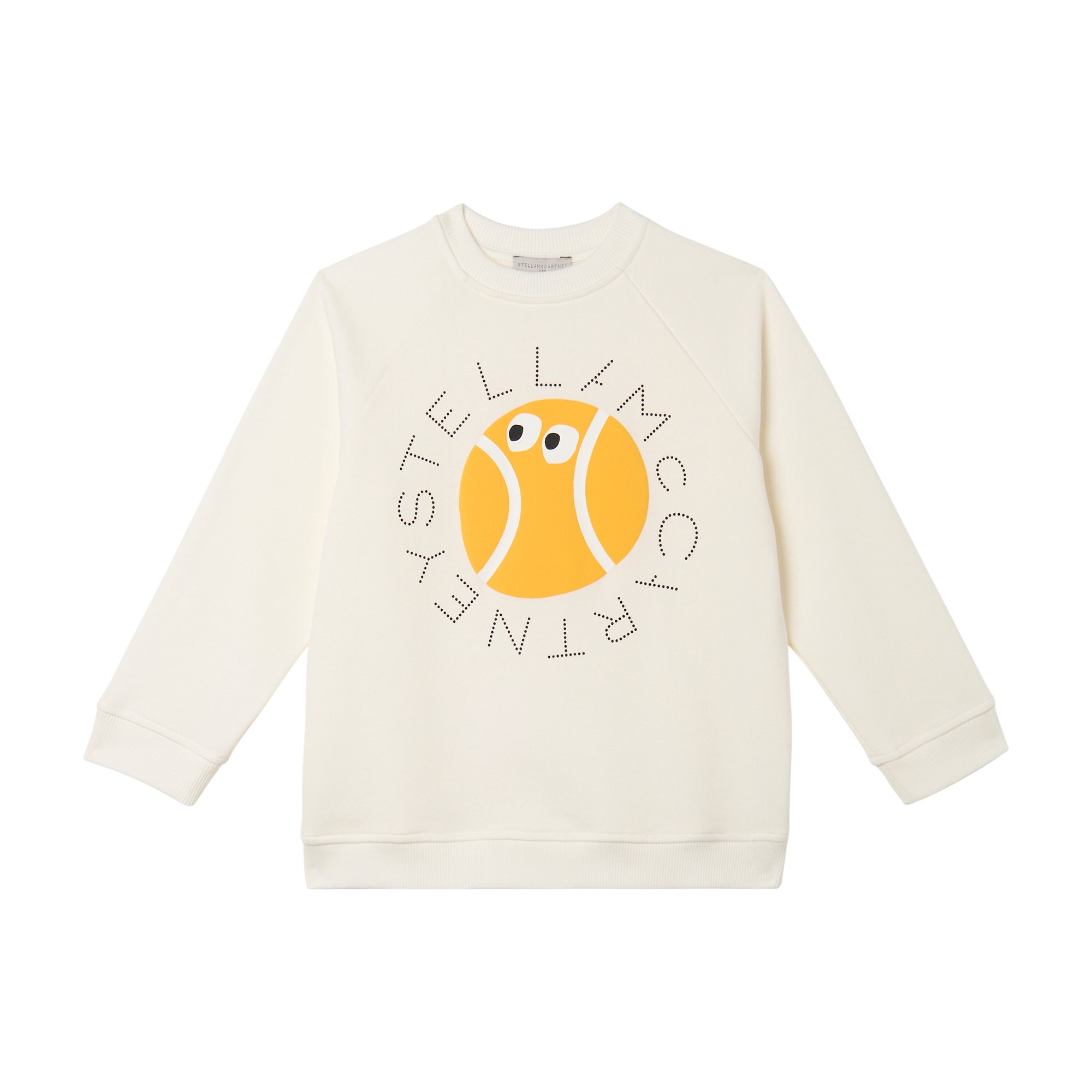 Boys White Printed Cotton Sweatshirt