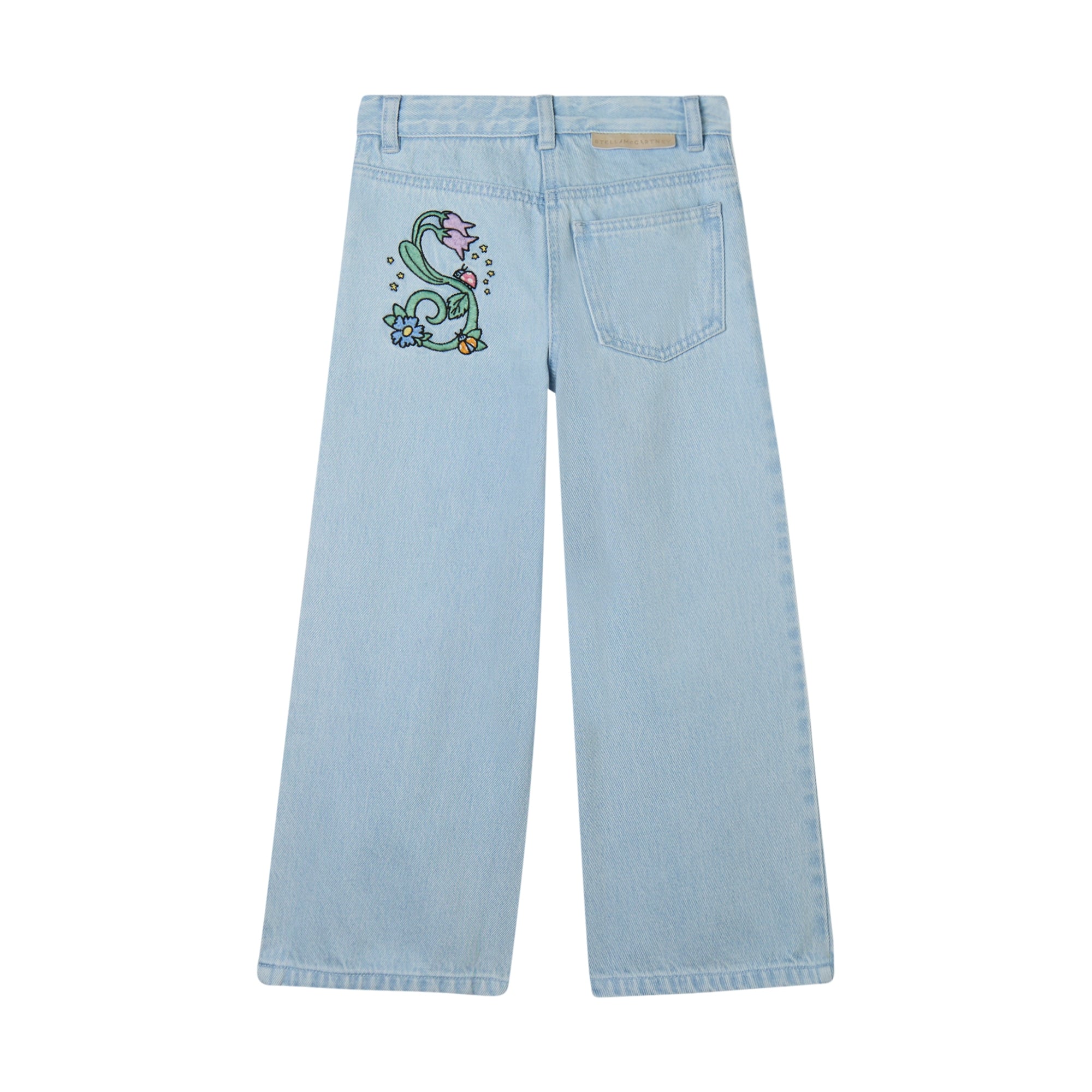 Girls Light Blue Denim Trousers