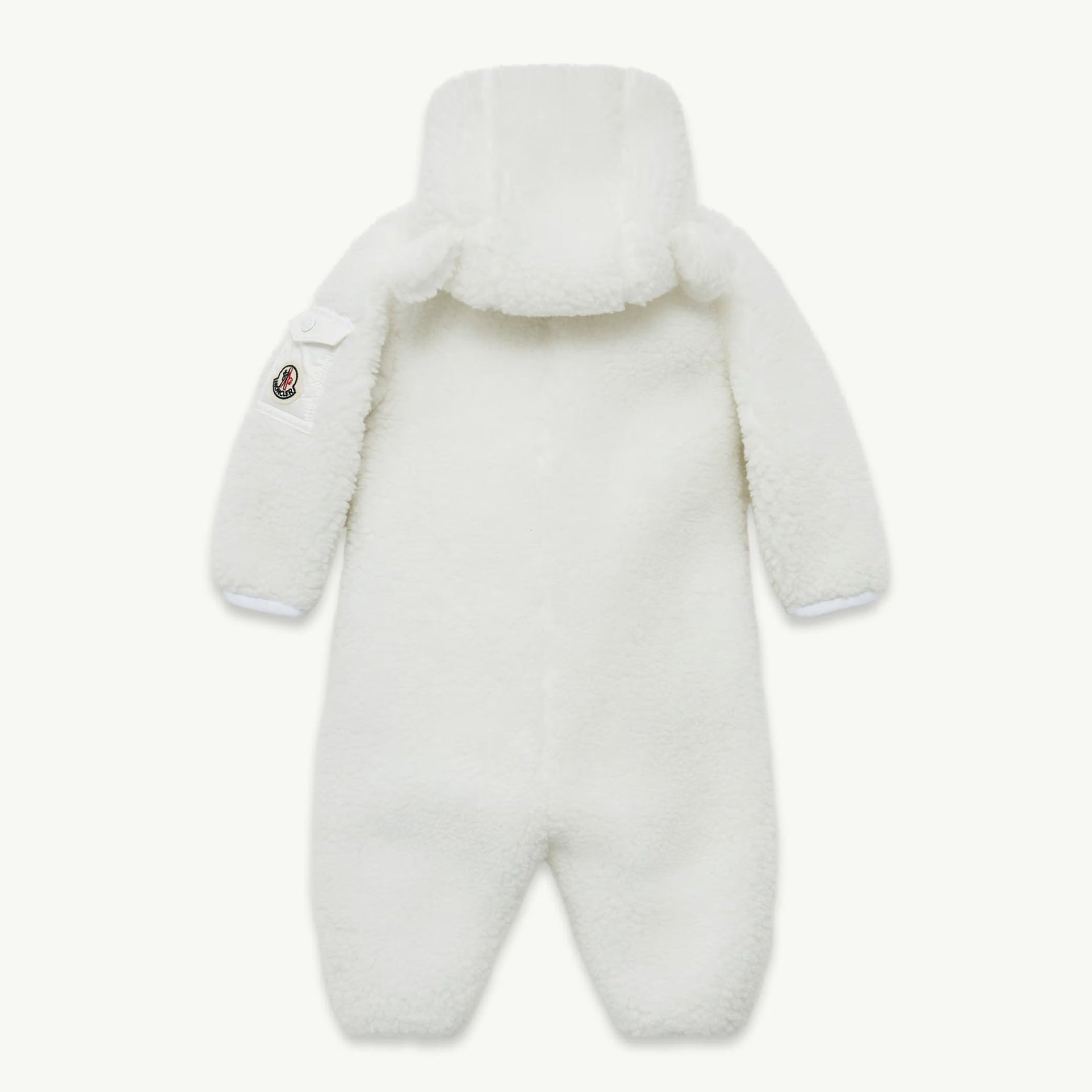 Baby Boys & Girls White Fleece Babysuit
