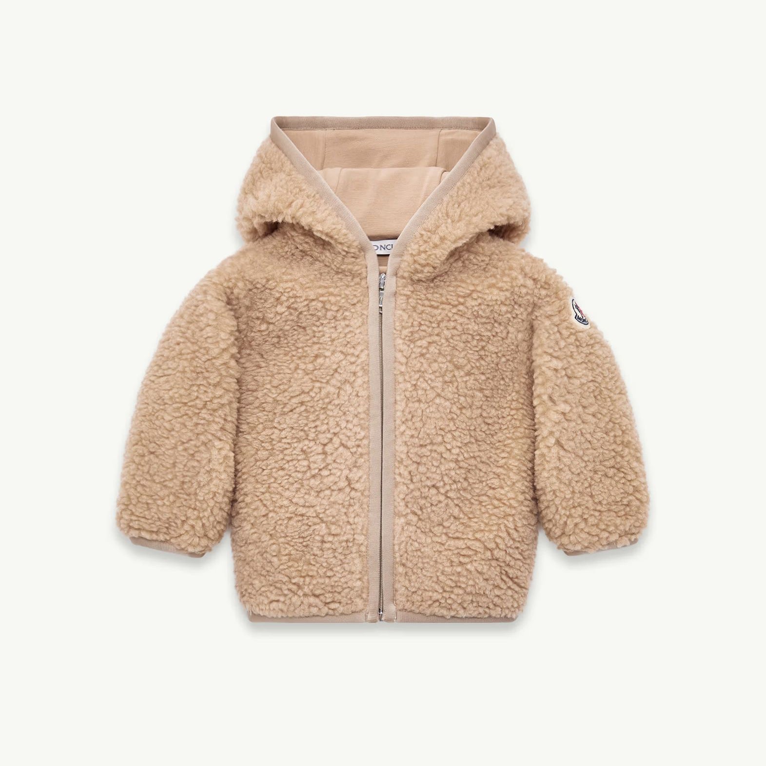 Baby Boys & Girls Brown Fleece Zip-Up Top