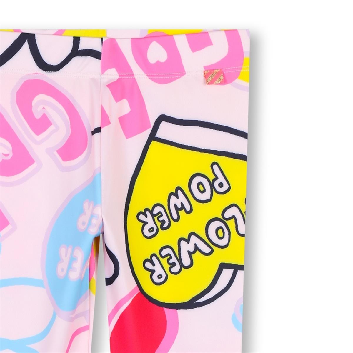 Girls Multicolor Printed Leggings