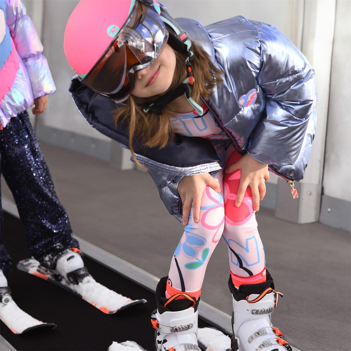 Girls Multicolor Printed Leggings