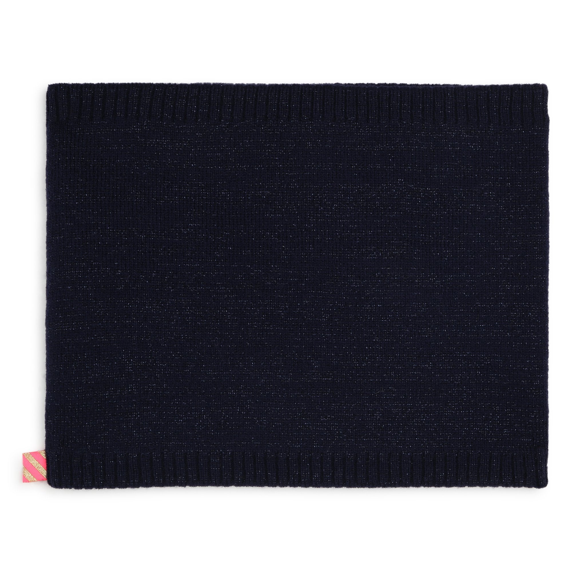 Ensemble bonnet et écharpe à paillettes bleu marine pour filles
