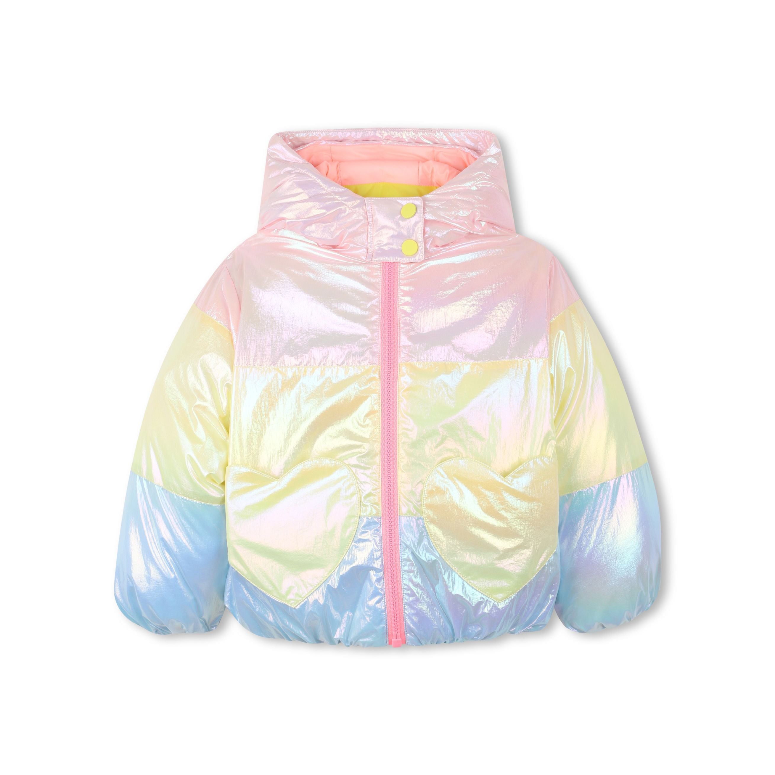 Girls Multicolor Padded Jacket