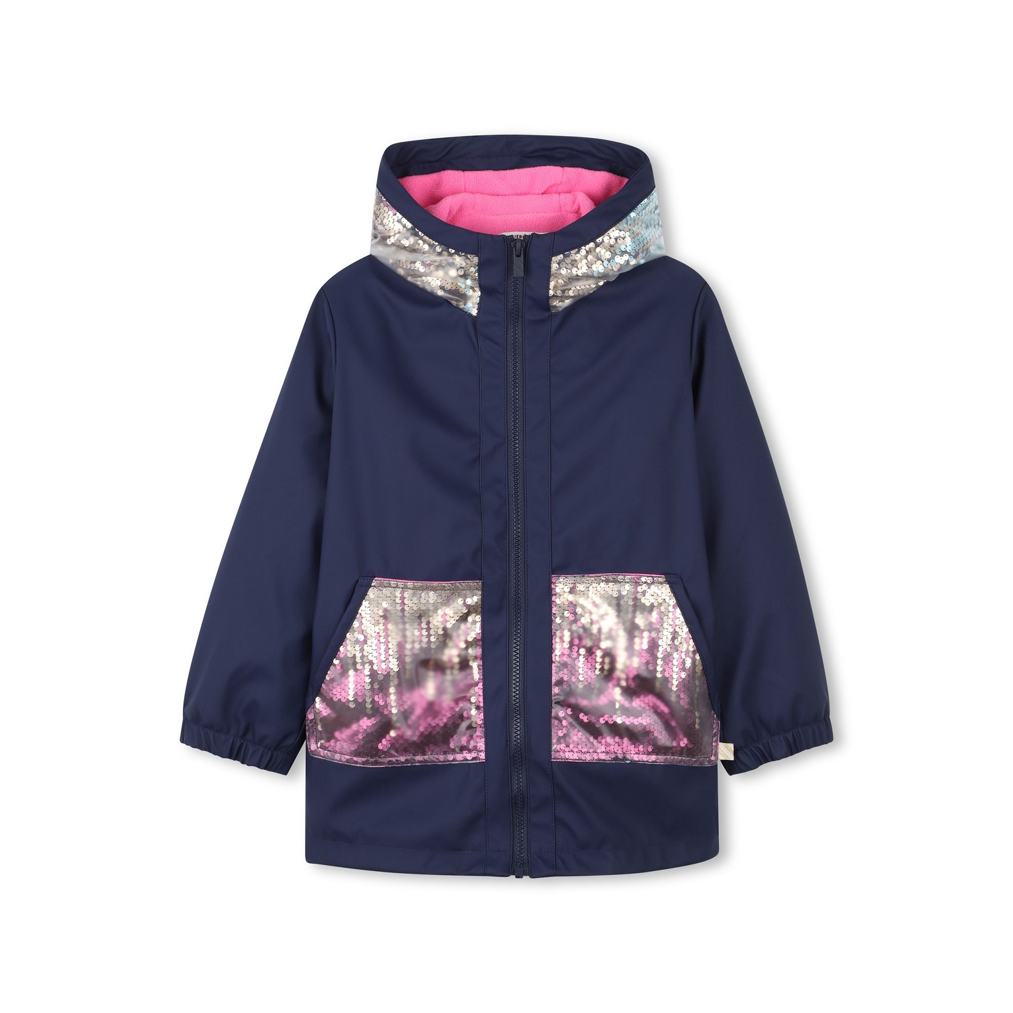 Girls Dark Blue Padded Coat
