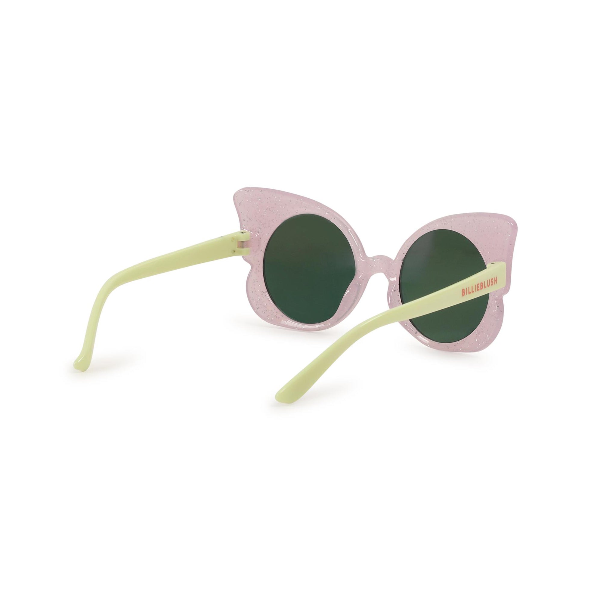 Girls Glittery Pink Butterfly Sunglasses (UV400)