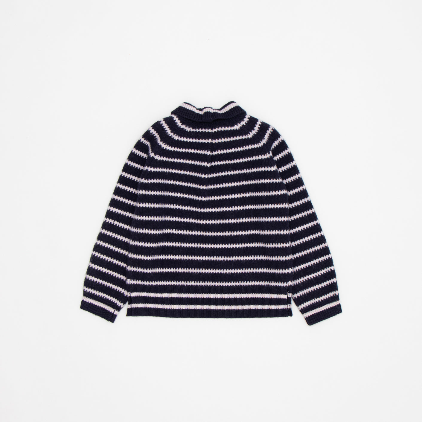 Boys & Girls Navy Stripes Wool Sweater