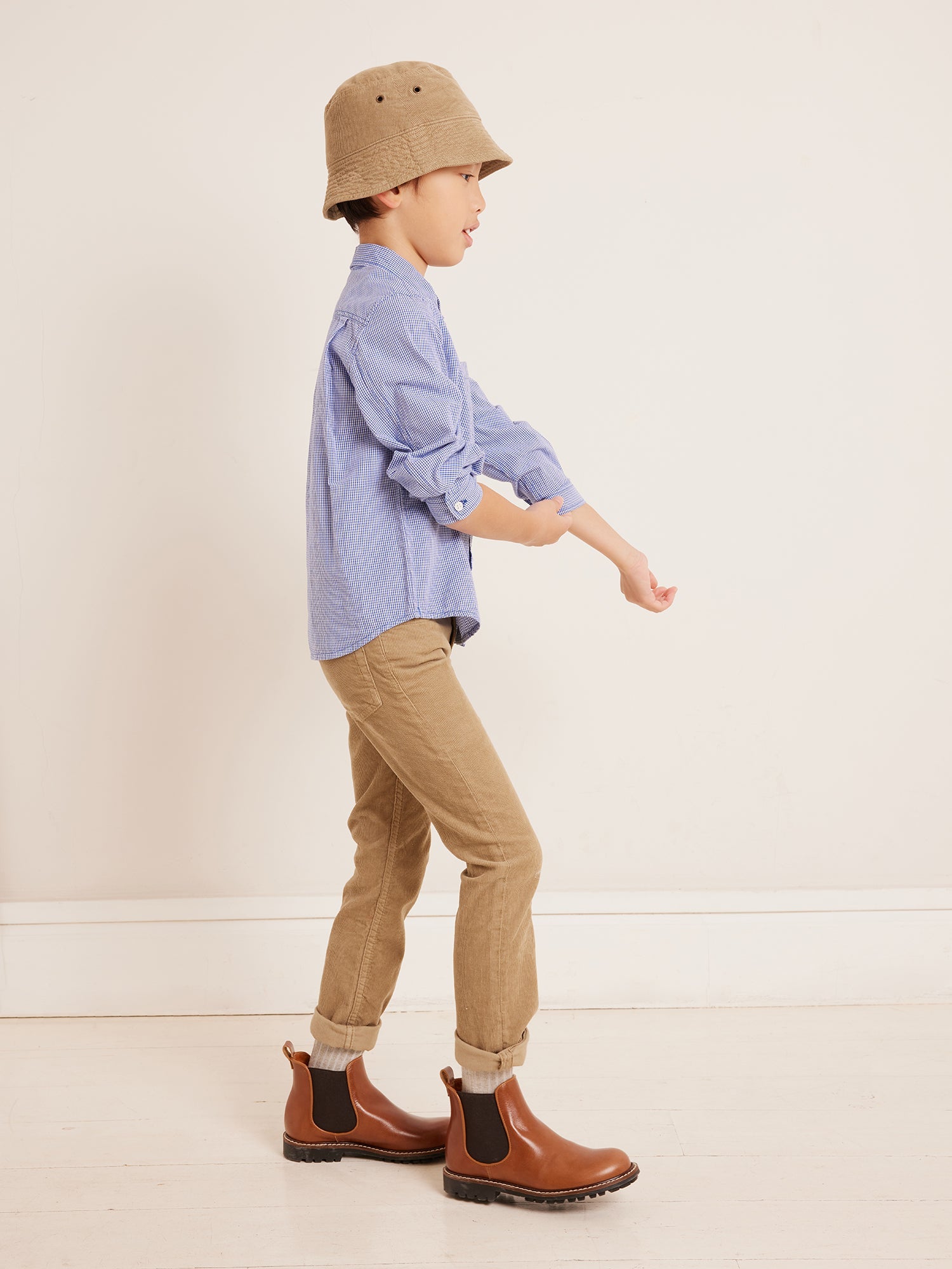 Boys & Girls Khaki Bucket Hat