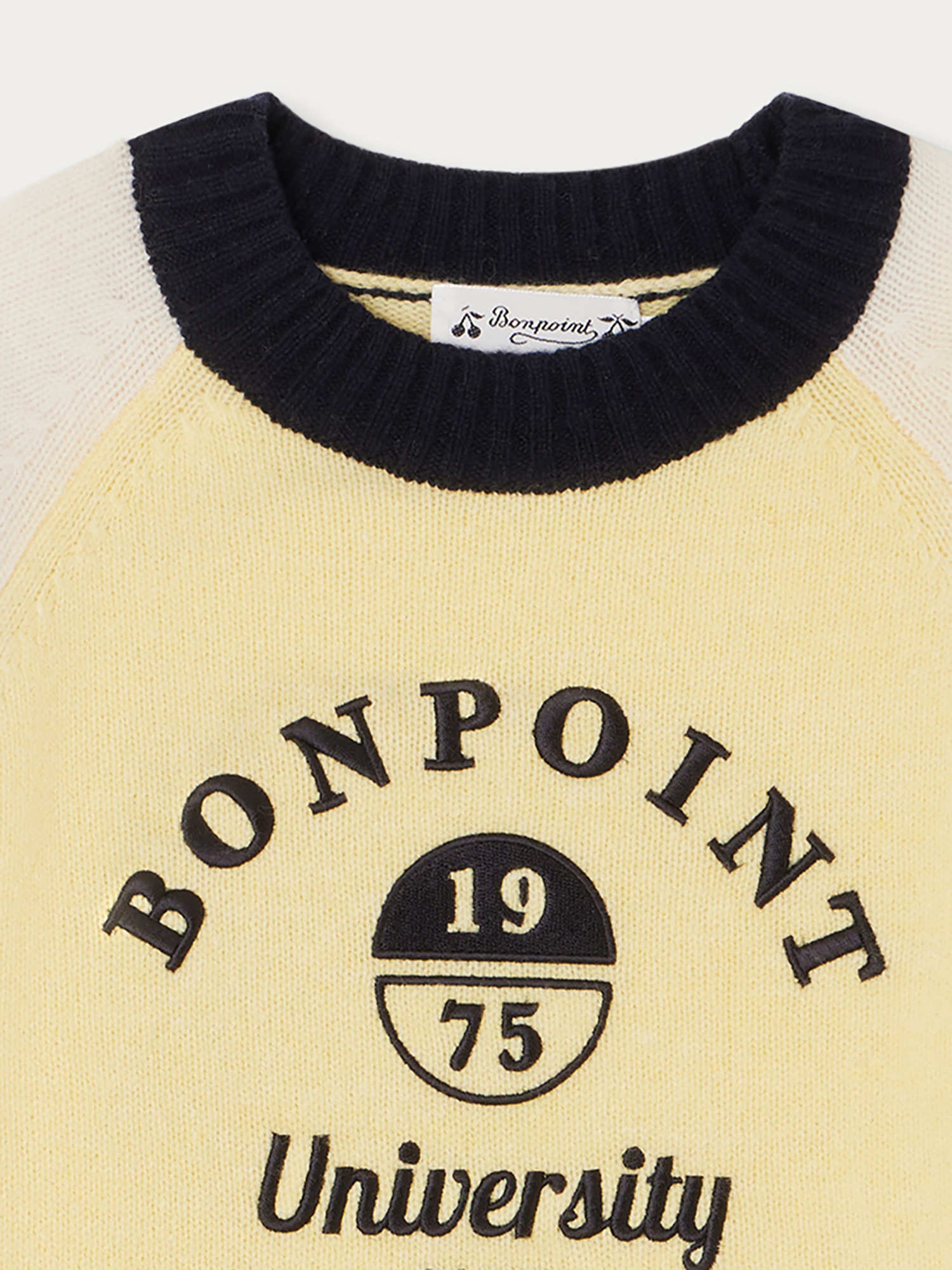 Boys Yellow Logo Wool Sweater