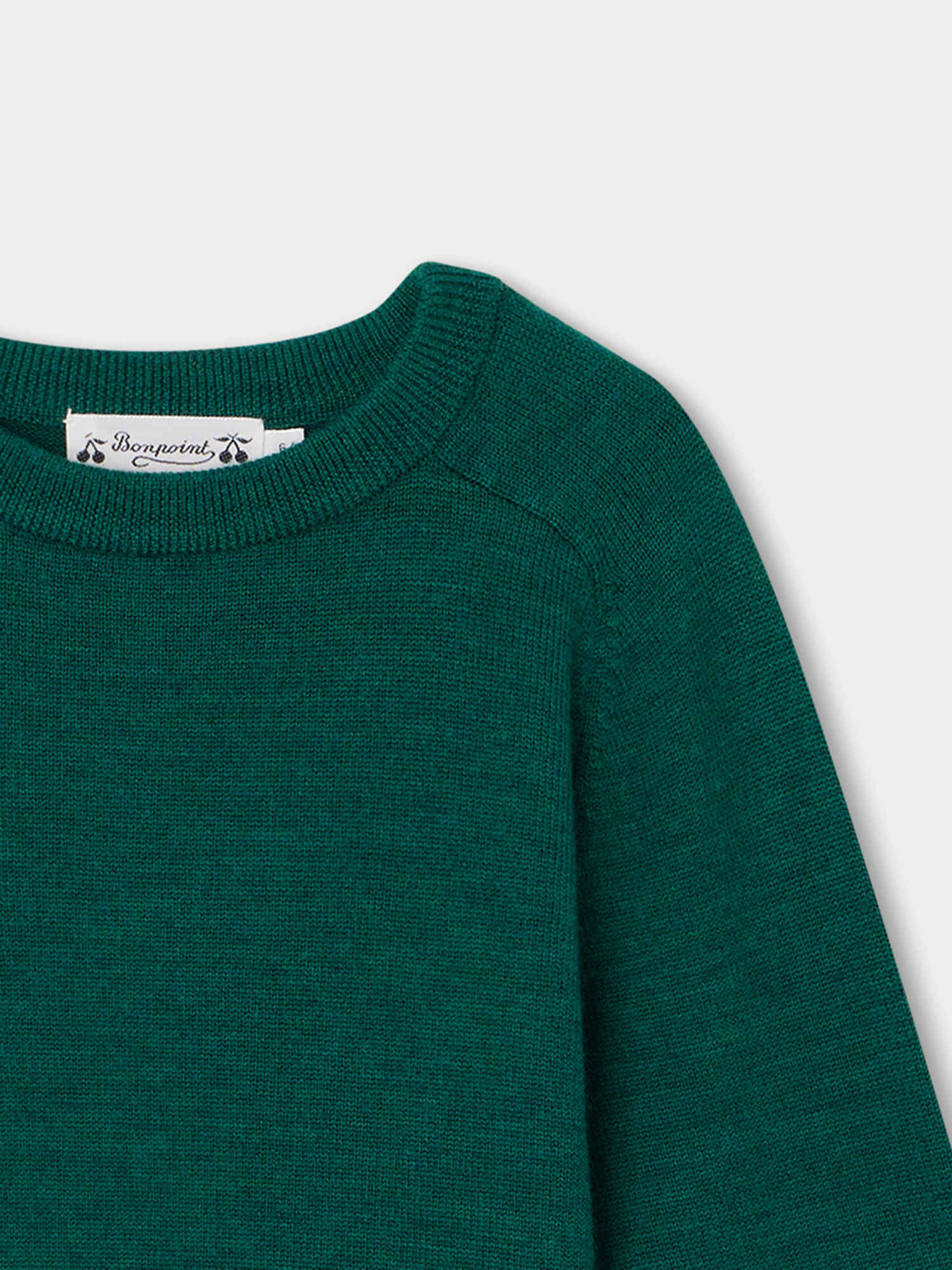 Boys Green Wool Sweater